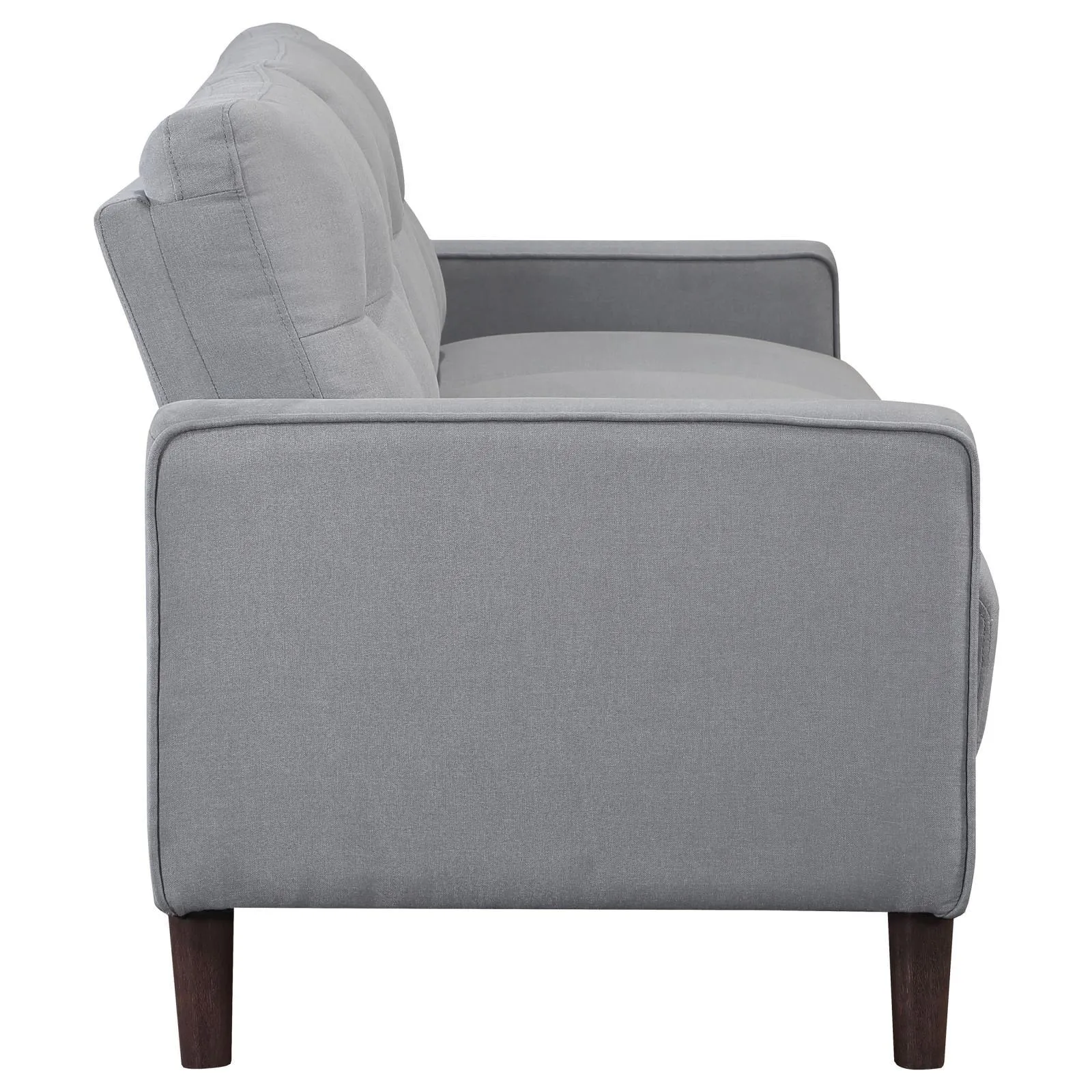 Bowen Upholstered Track Arm Tufted Sofa Grey - Image 7