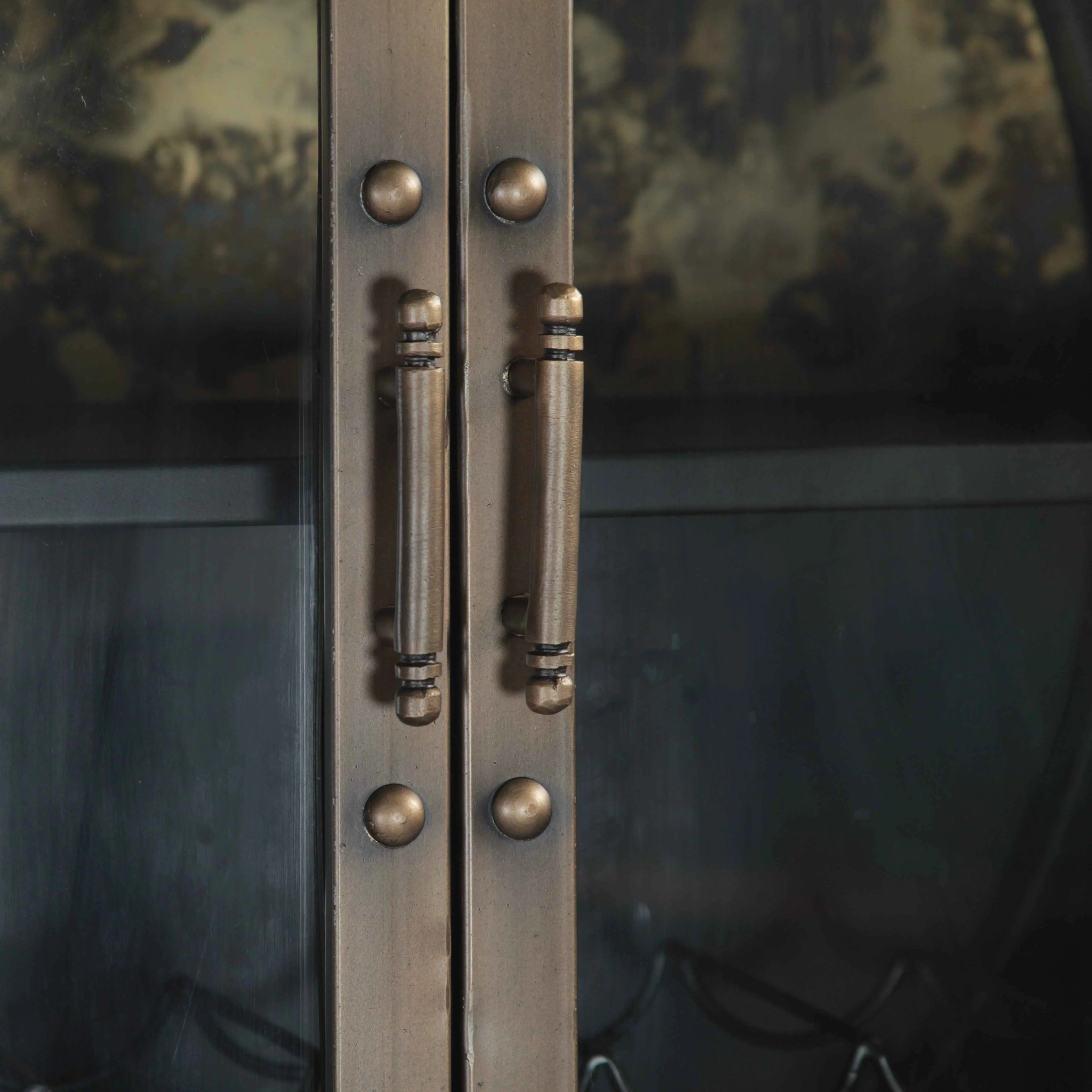Bowery 74" Tall Round Bar Cabinet - Image 4