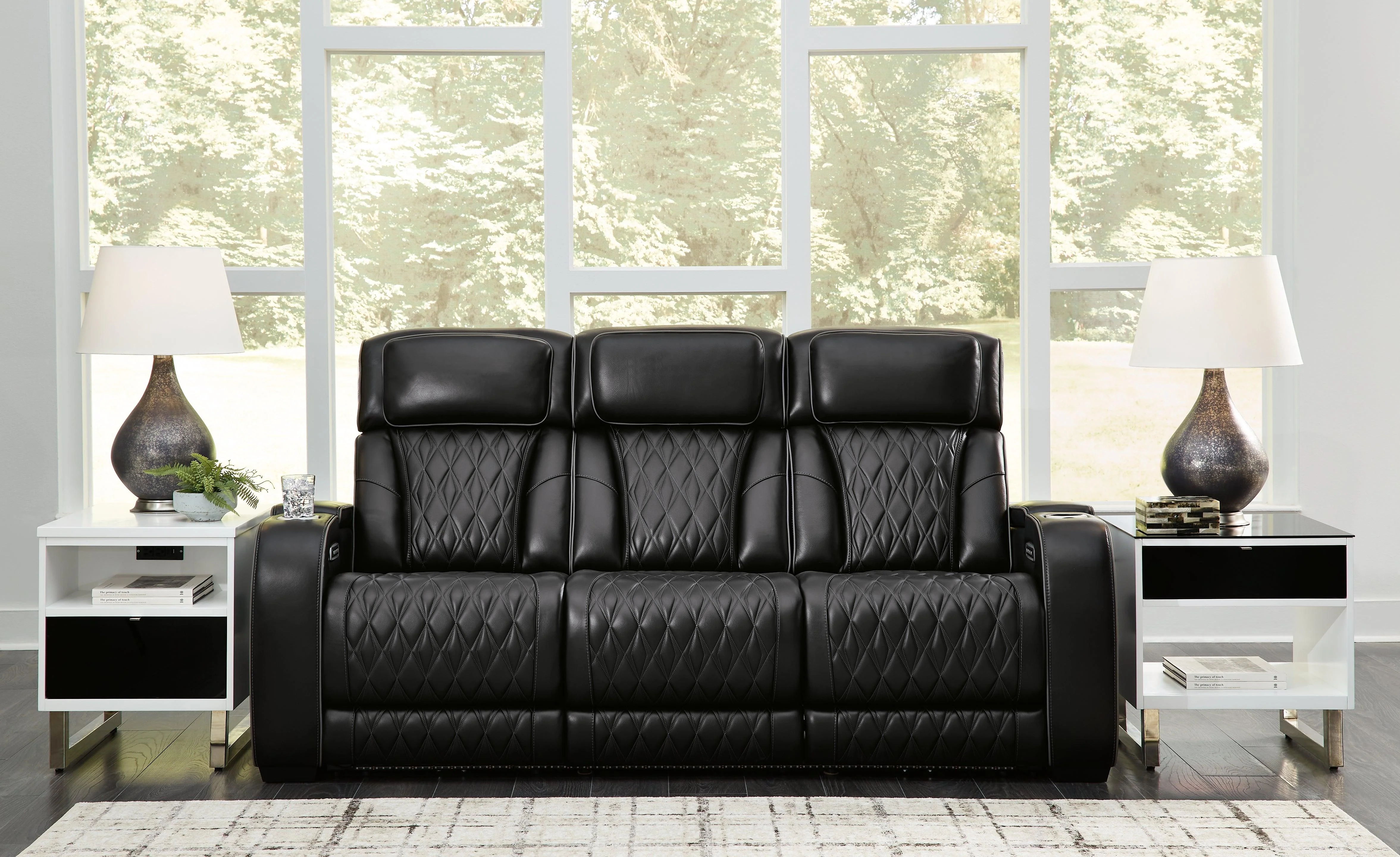 Boyington Black Power Reclining Sofa - Image 7