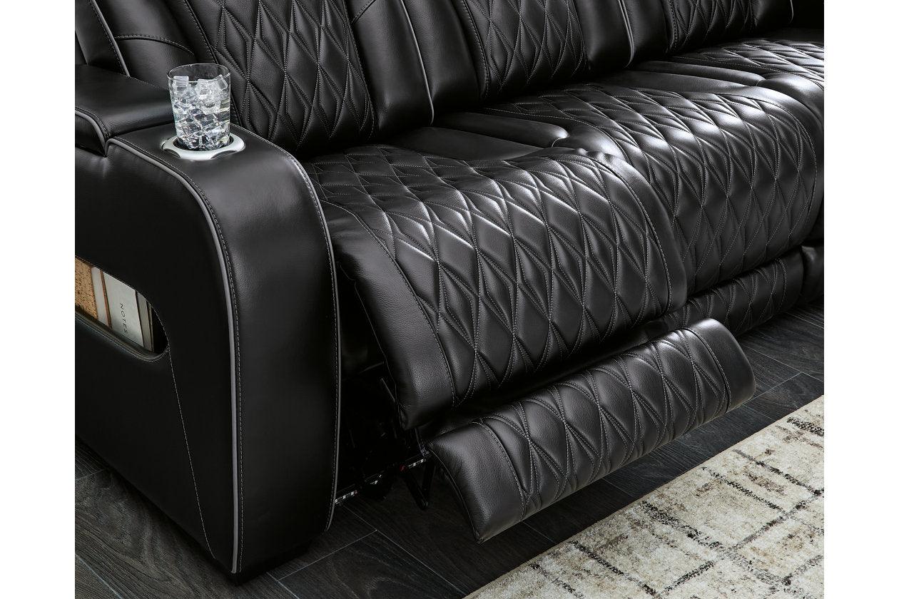 Boyington Black Power Reclining Sofa & Loveseat - Image 11