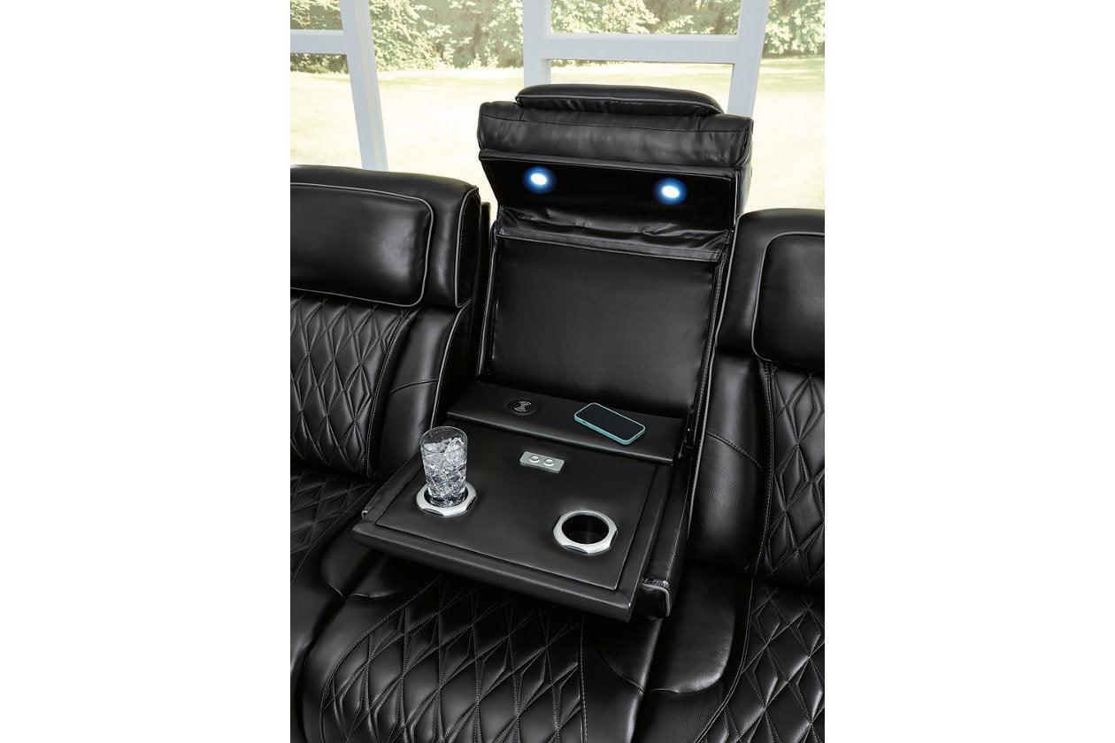 Boyington Black Power Reclining Sofa & Loveseat - Image 6