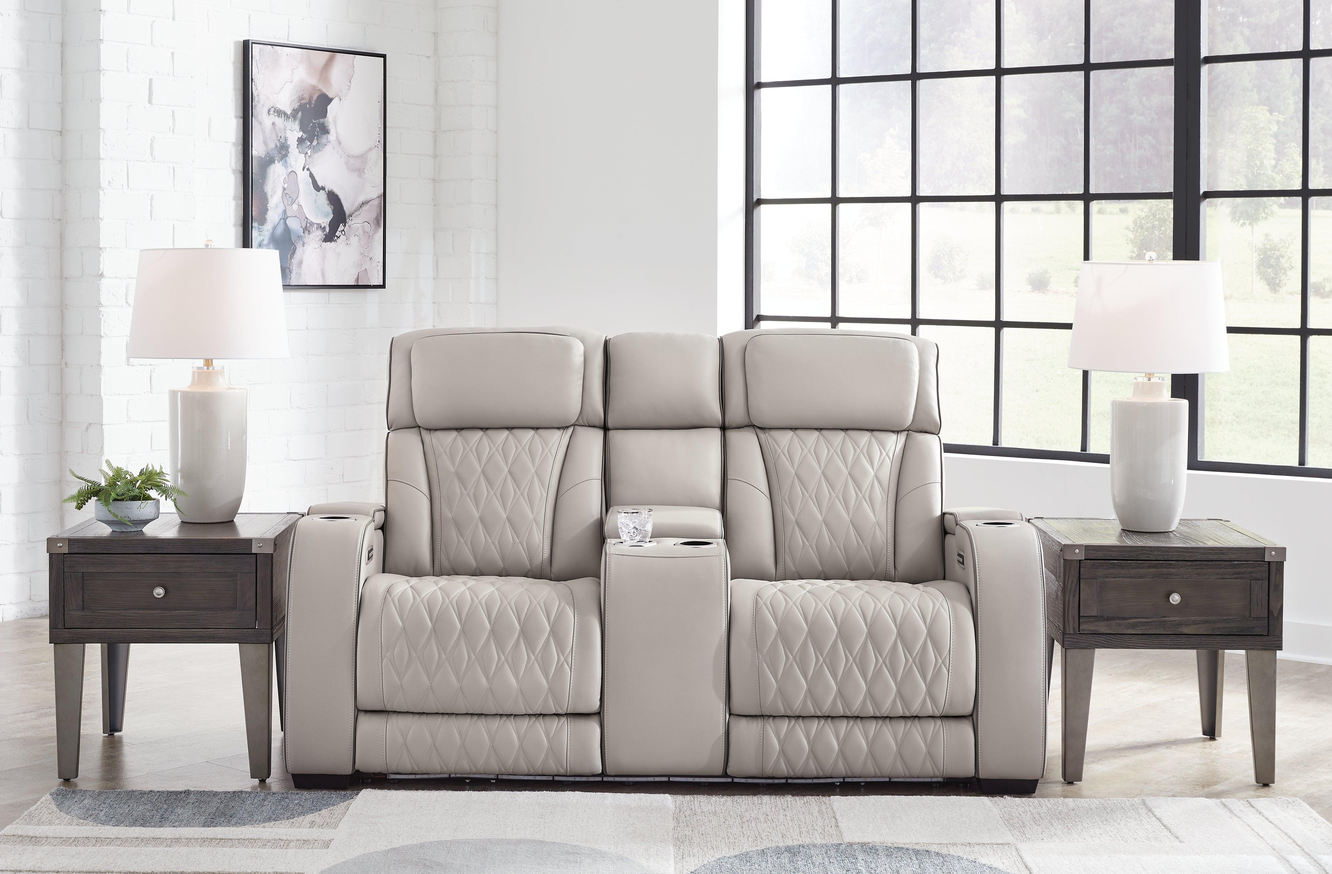 Boyington Gray Power Reclining Loveseat - Image 10