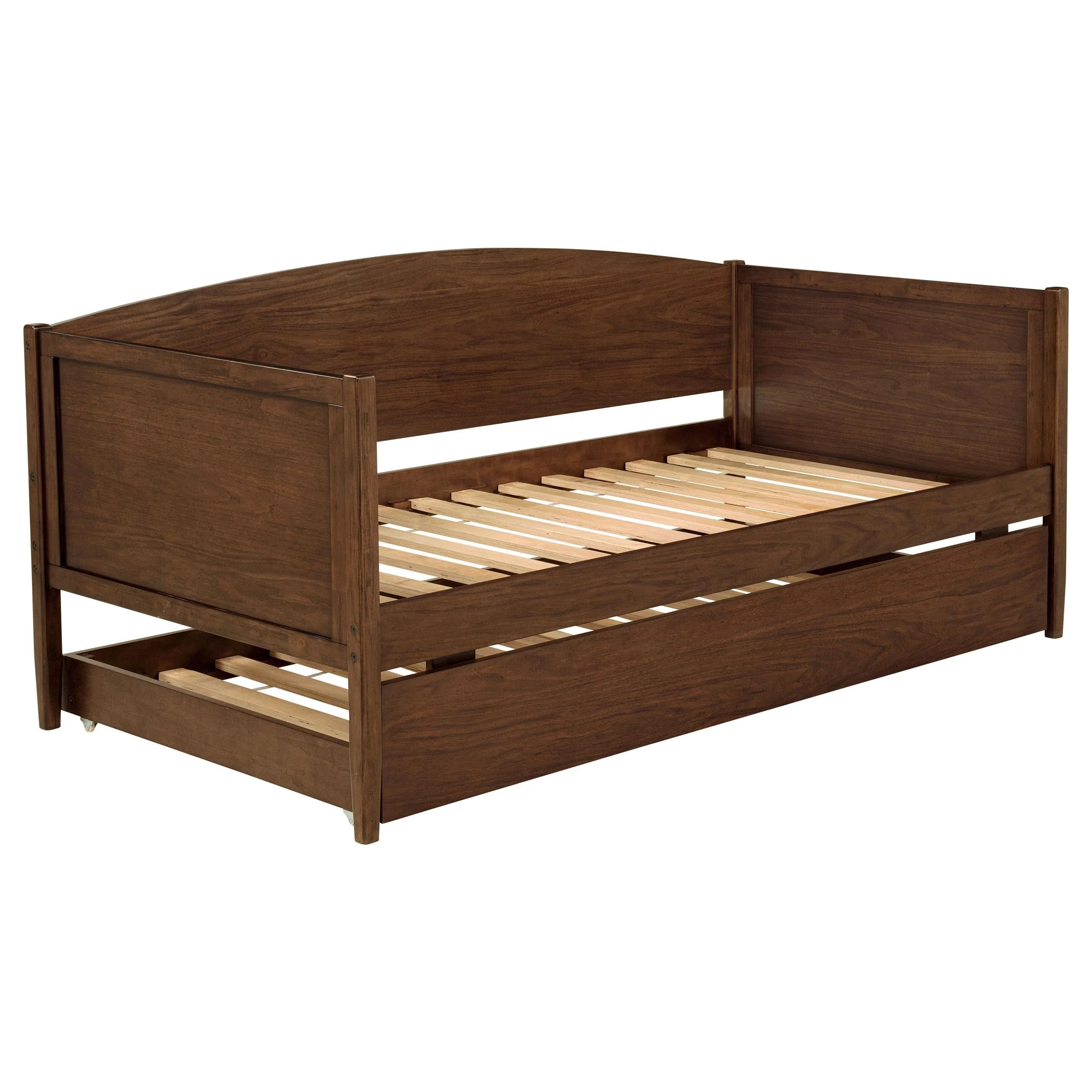 Bozeman Walnut Wood Twin Daybed With Trundle Medium - Image 4