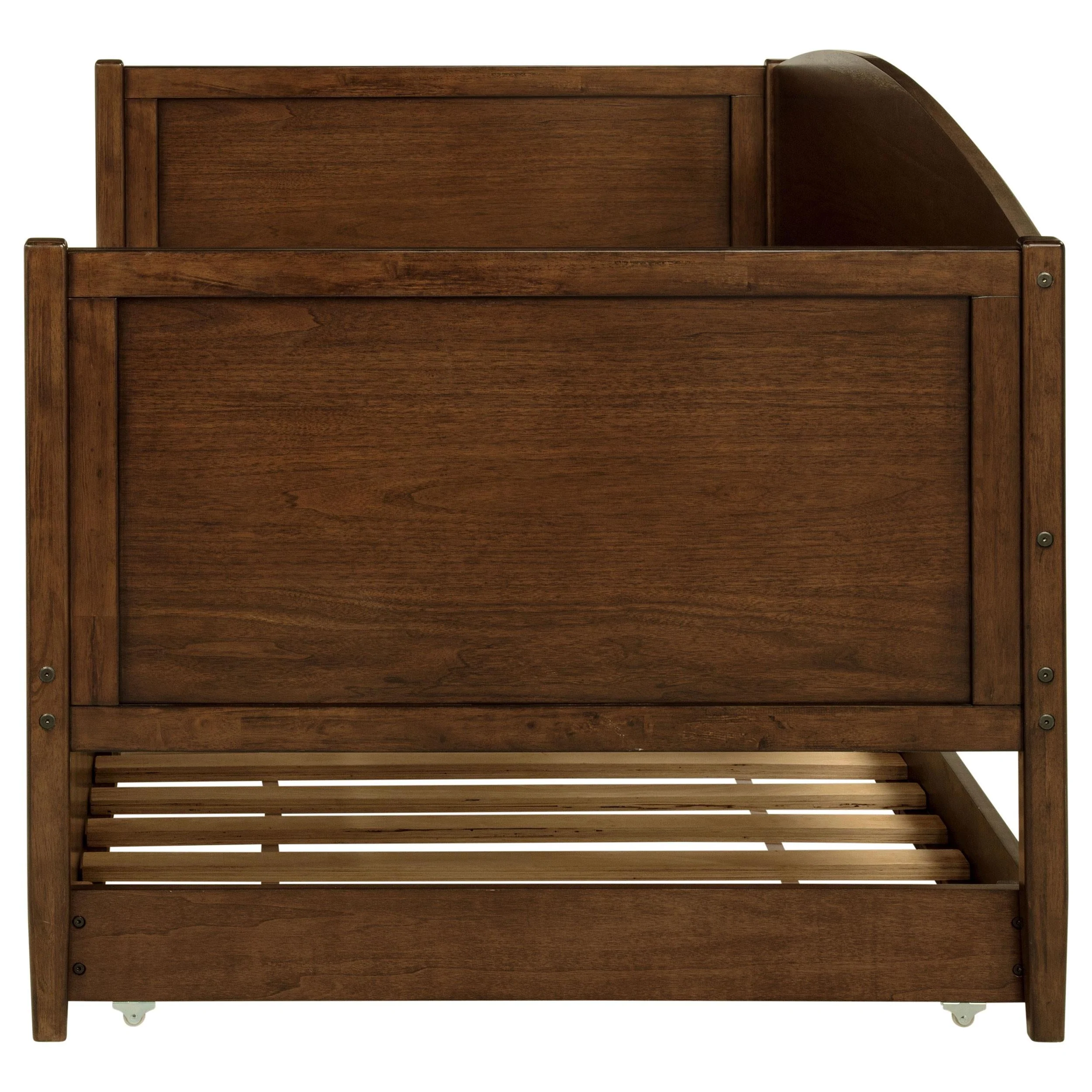 Bozeman Walnut Wood Twin Daybed With Trundle Medium - Image 7