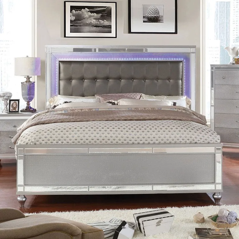 Brachium Silver 4-Piece Queen Bedroom Set - Image 2