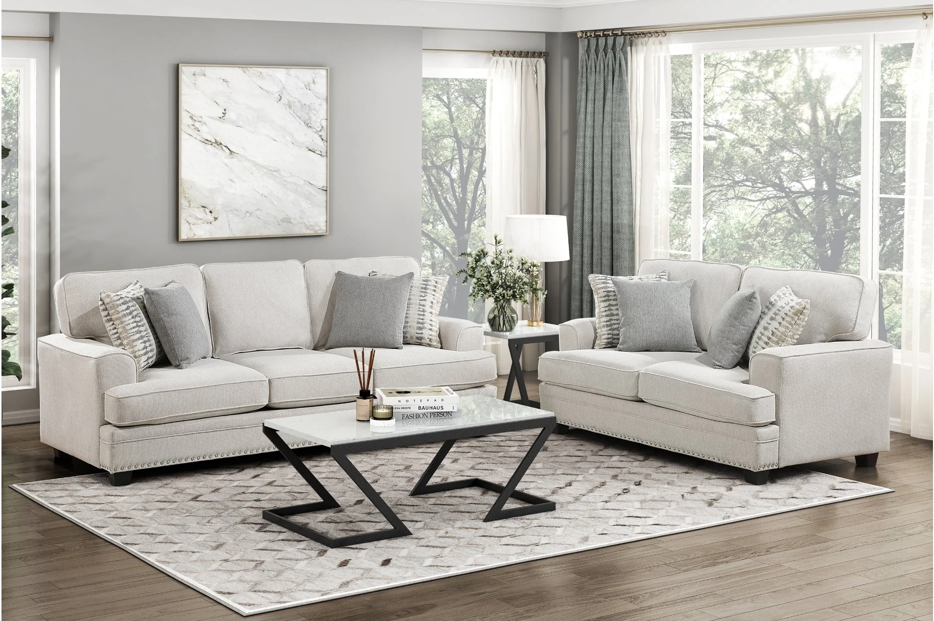 Bradford Sand Loveseat - Image 2