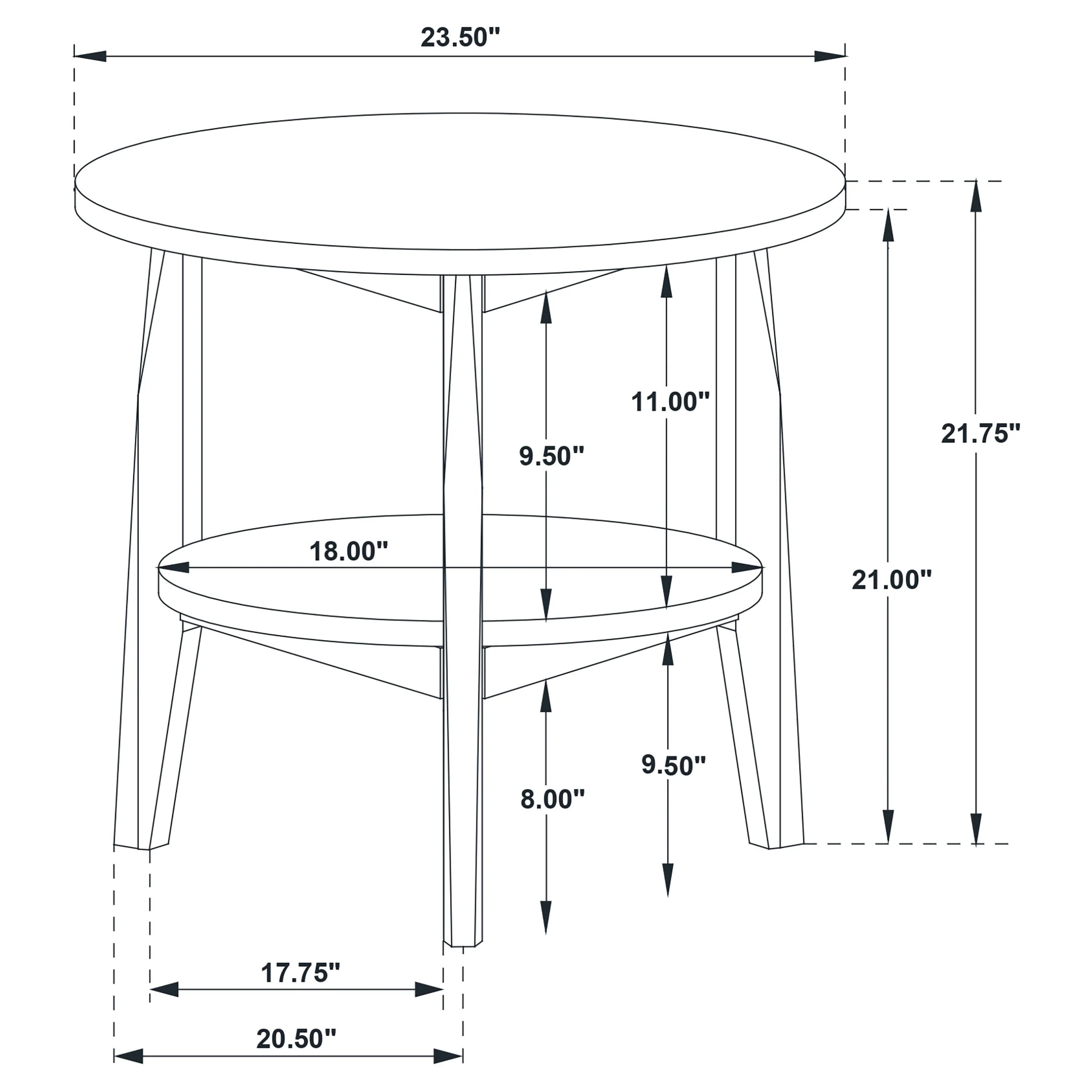 Bradley Grey/Natural 3-Piece Round SmartTop Coffee Table Set - Image 14