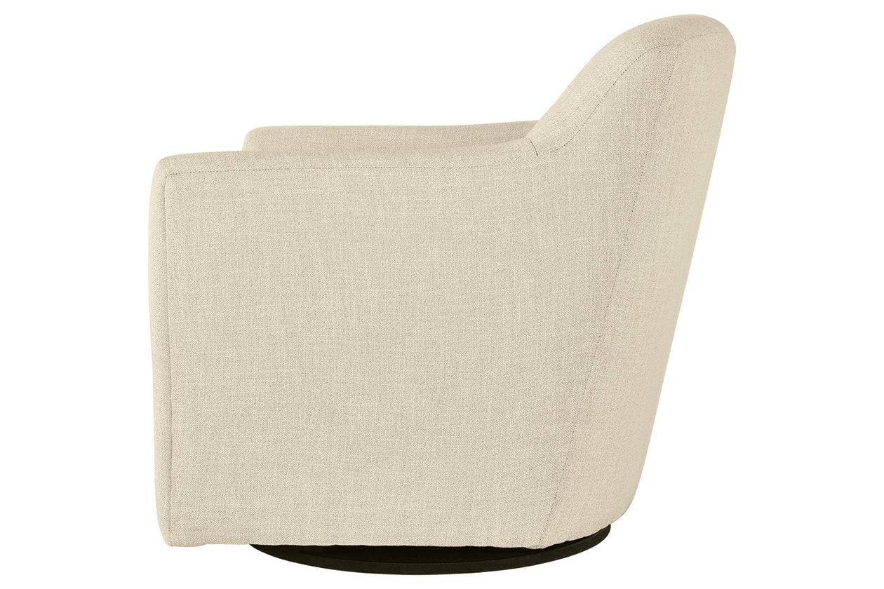 Bradney Linen Swivel Accent Chair - Image 4