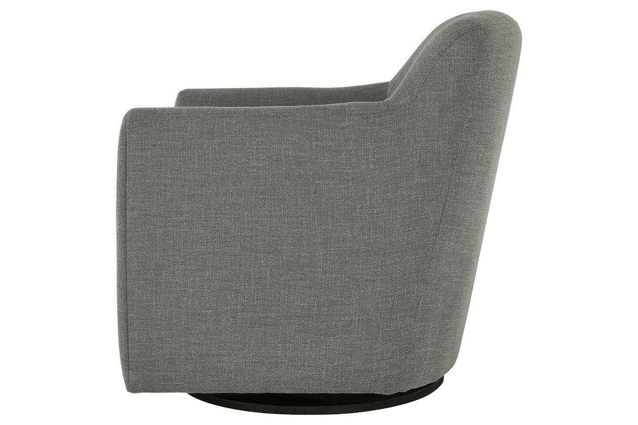 Bradney Smoke Swivel Accent Chair - Image 4