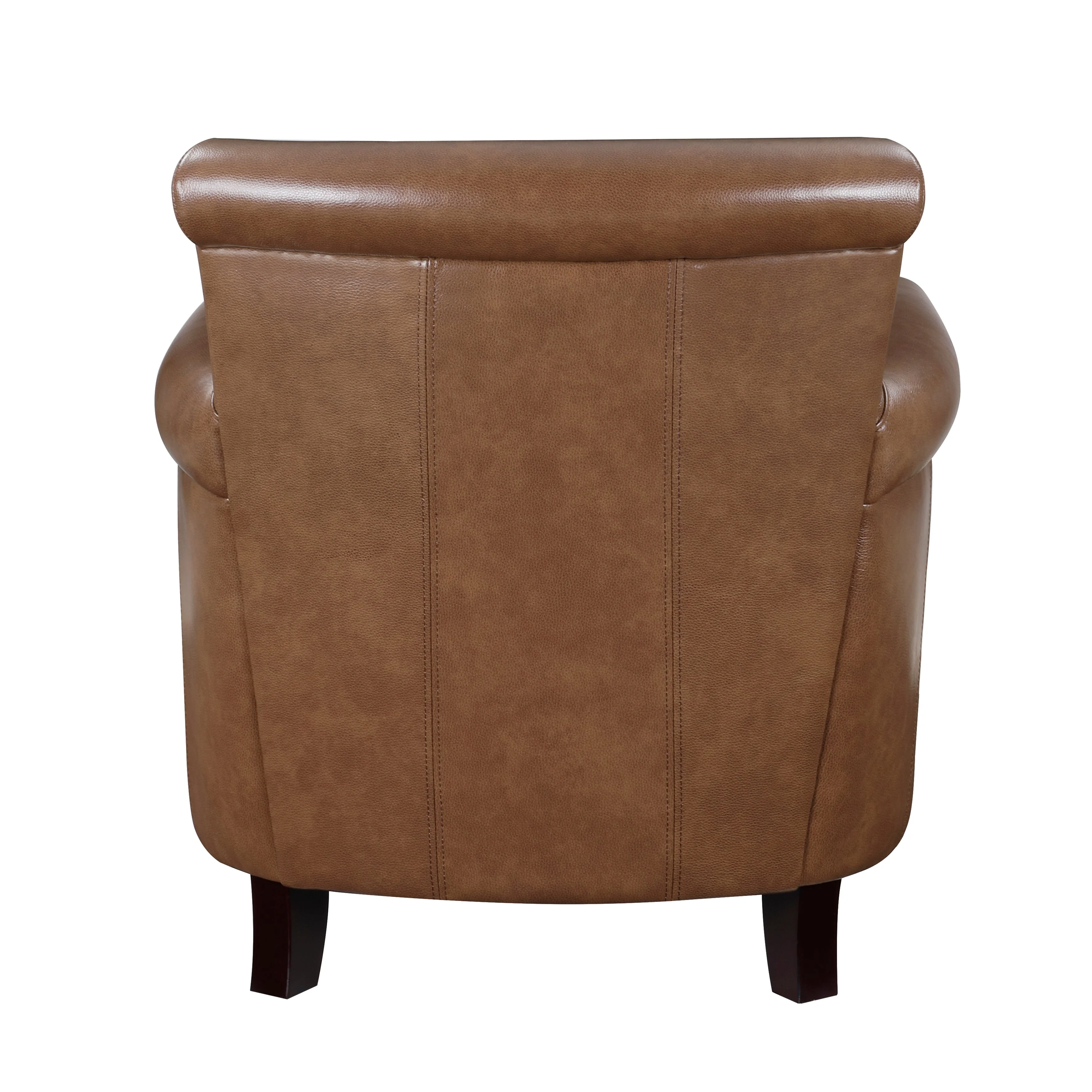 Braintree Brown Top-Grain Leather Accent Chair - Image 5