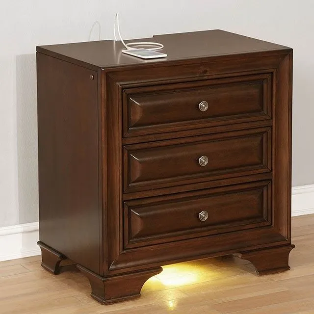 Brandt Brown Cherry 5-Piece Queen Bedroom Set - Image 3