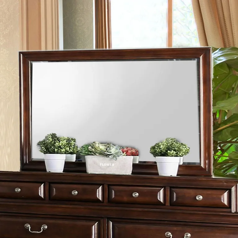 Brandt Brown Cherry 5-Piece Queen Bedroom Set - Image 5
