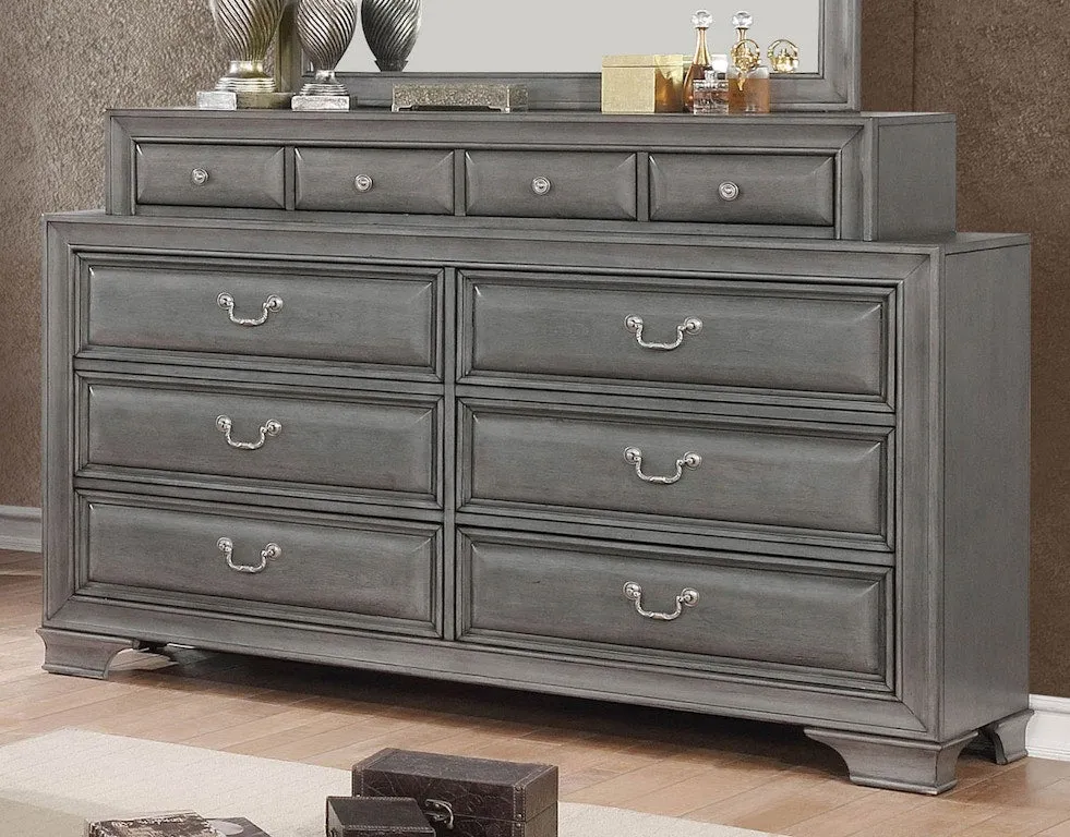 Brandt Gray 4-Piece Queen Bedroom Set - Image 4