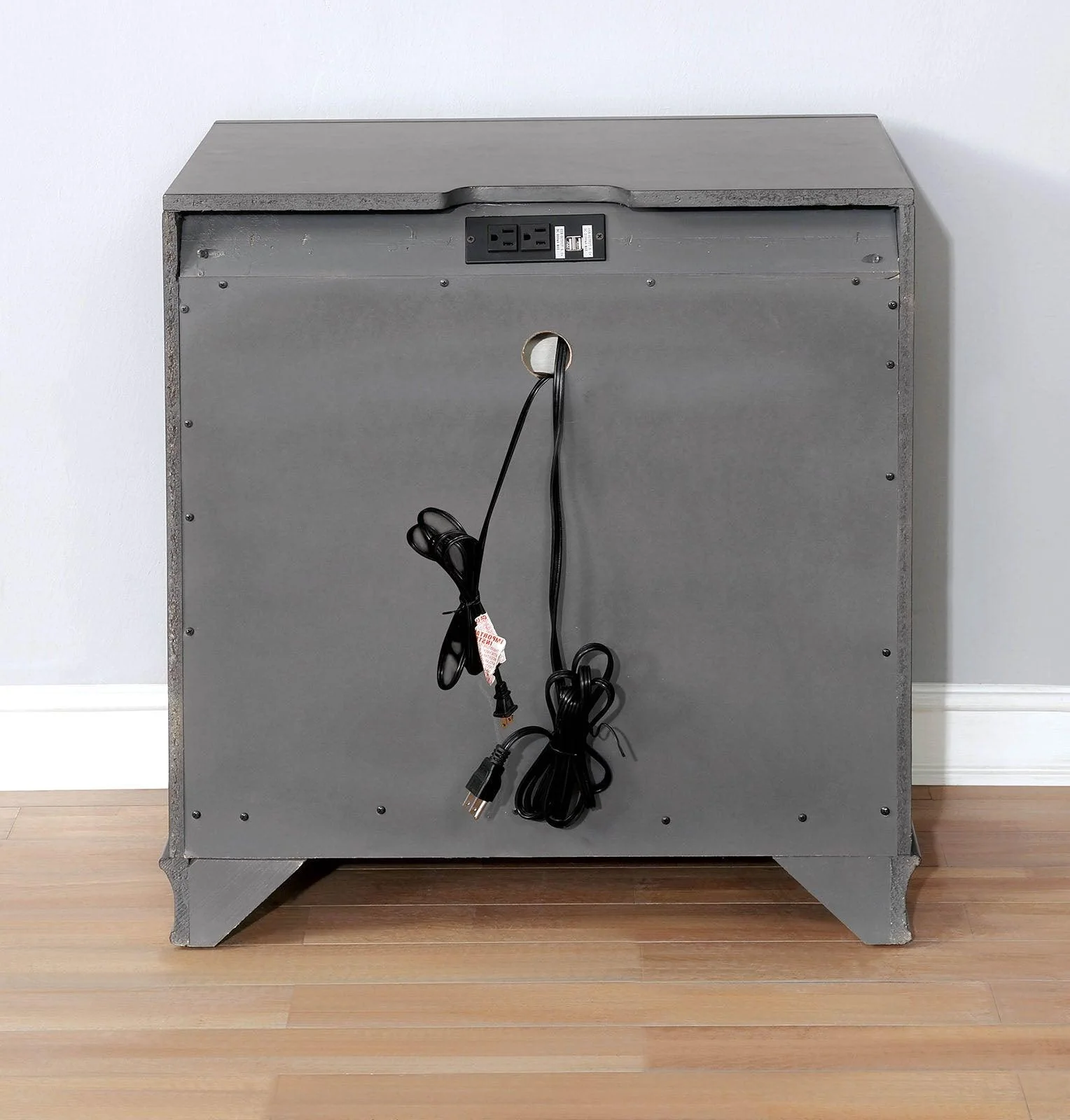 Brandt Gray Night Stand - Image 4