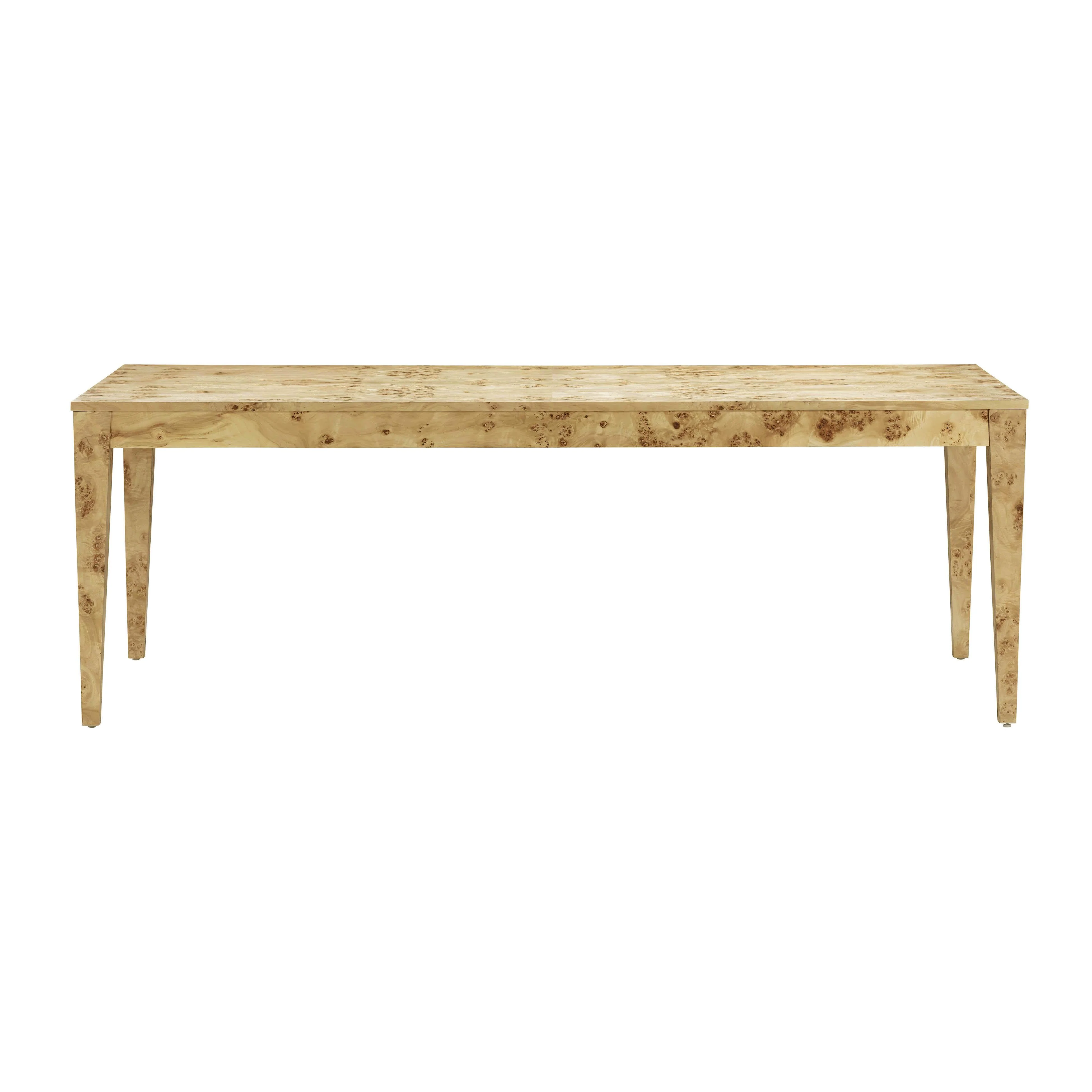 Brandyss Natural Burl 90" Rectangular Dining Table - Image 3