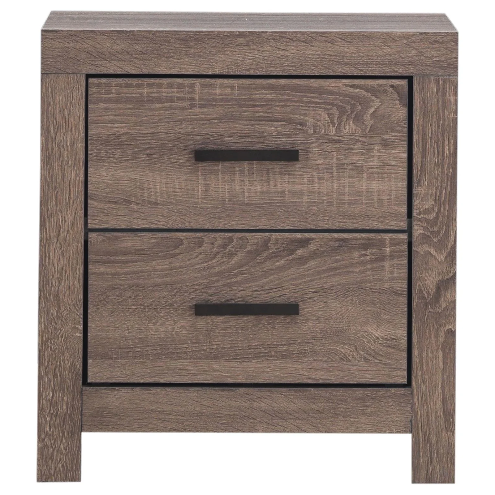 Brantford Barrel Oak 2-Drawer Nightstand - Image 2
