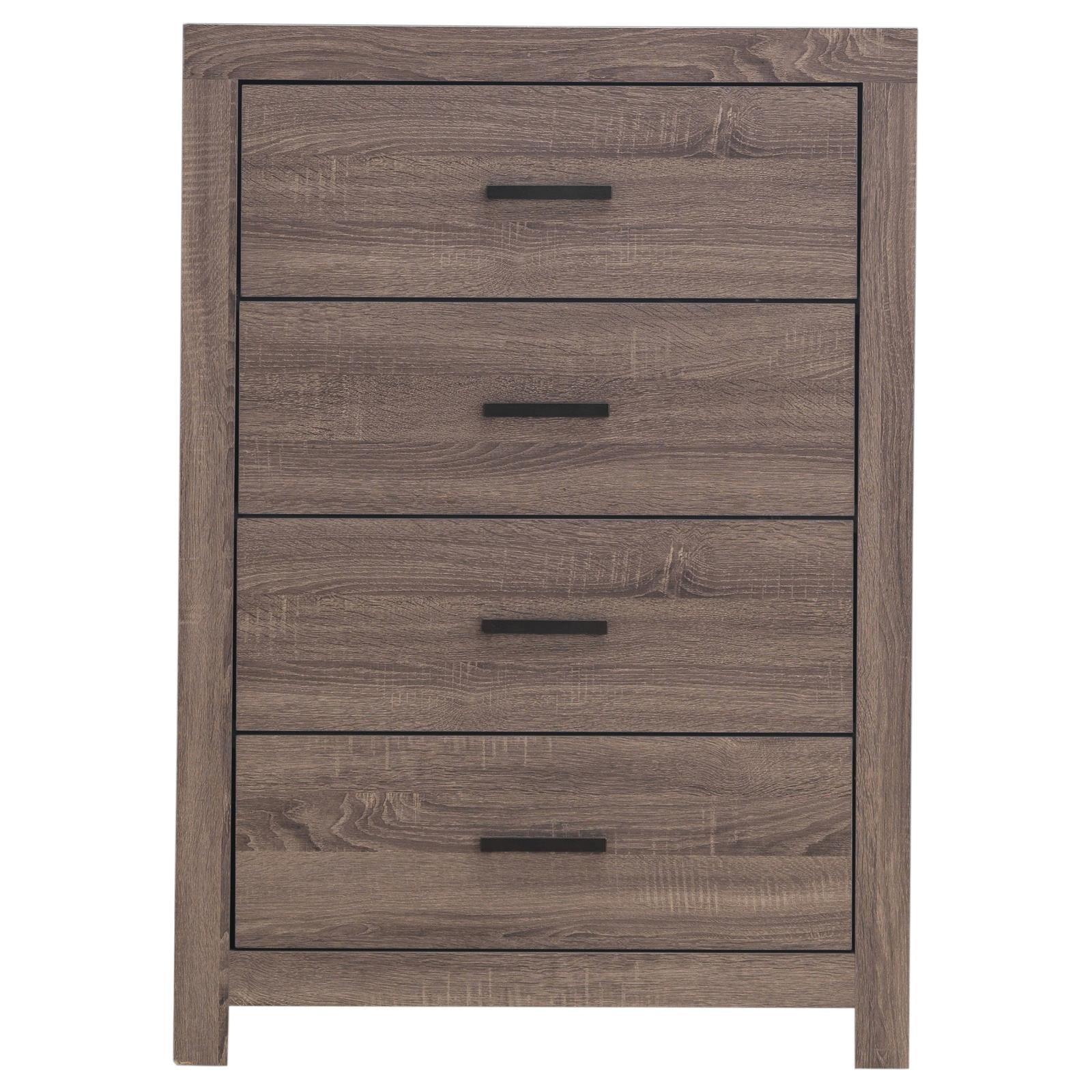 Brantford Barrel Oak 4-Drawer Chest - Image 3