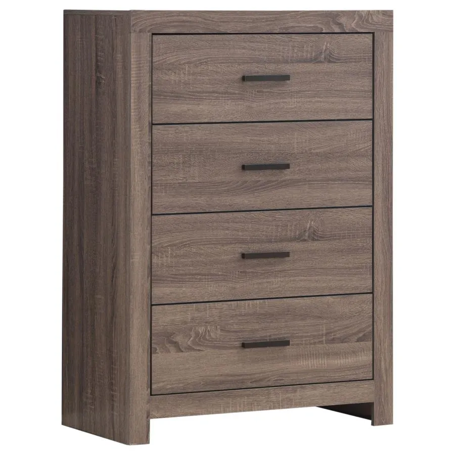 Brantford Barrel Oak 5-Piece Queen Storage Bedroom Set - Image 10