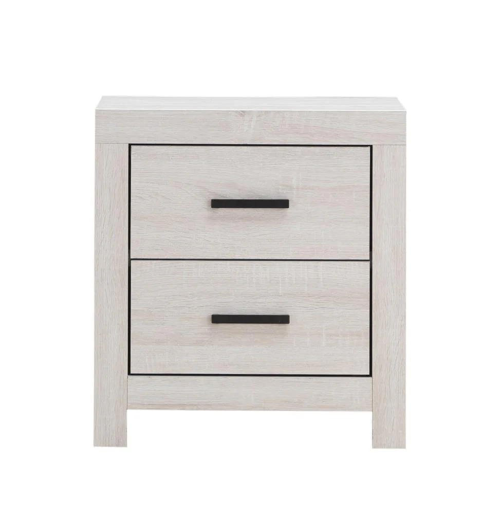 Brantford Coastal White 2-Drawer Nightstand - Image 3
