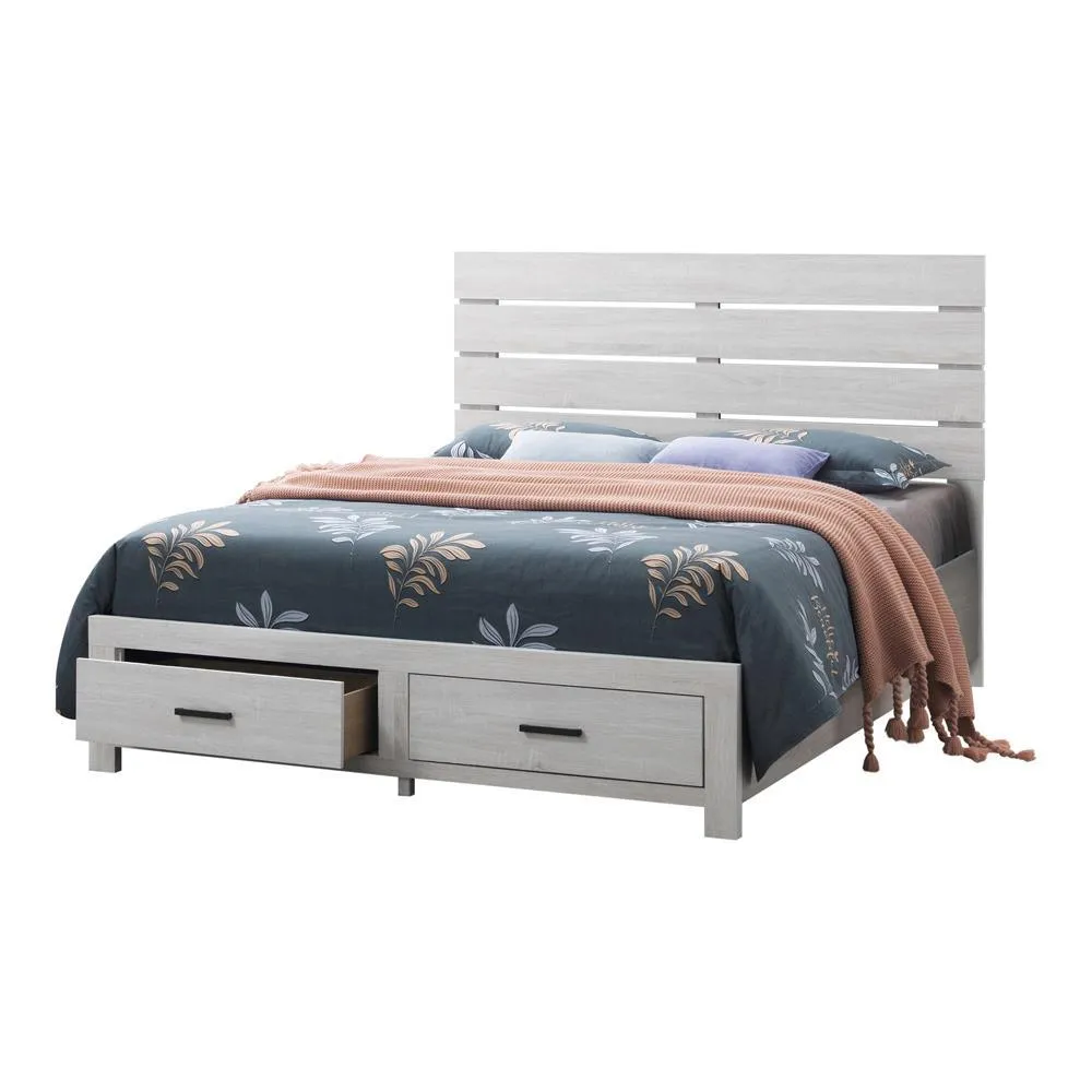 Brantford Coastal White Eastern King Storage Bed - Image 2