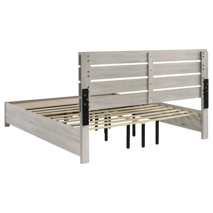 Brantford White 5-Piece Eastern King Bedroom Set - Image 4
