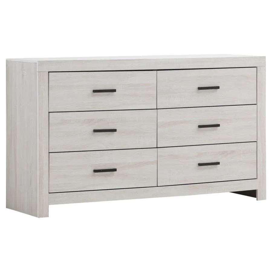 Brantford White 5-Piece Eastern King Bedroom Set - Image 7