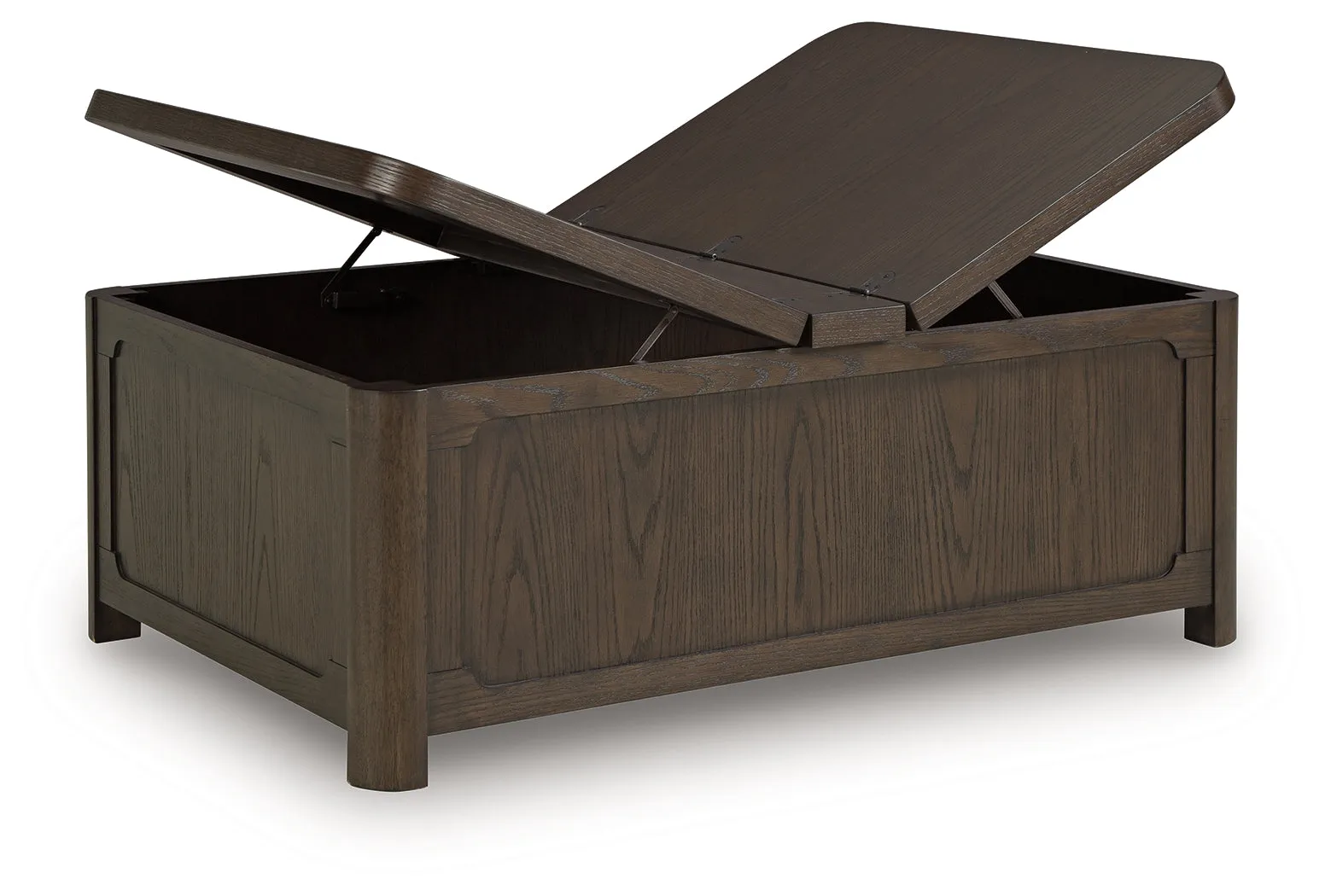 Breckington Dark Brown Coffee Table With Storage - Image 4