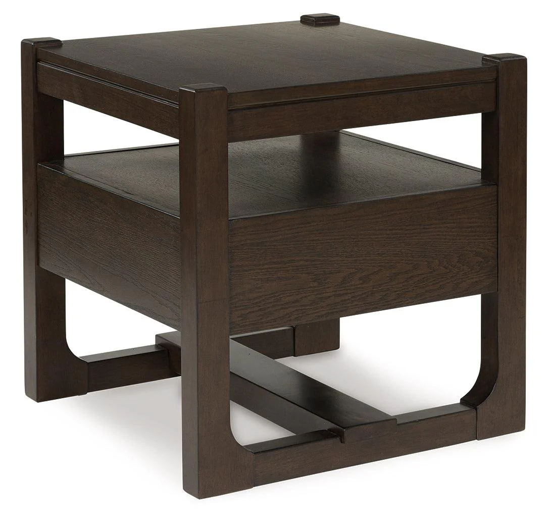 Breckington Dark Brown End Table - Image 3