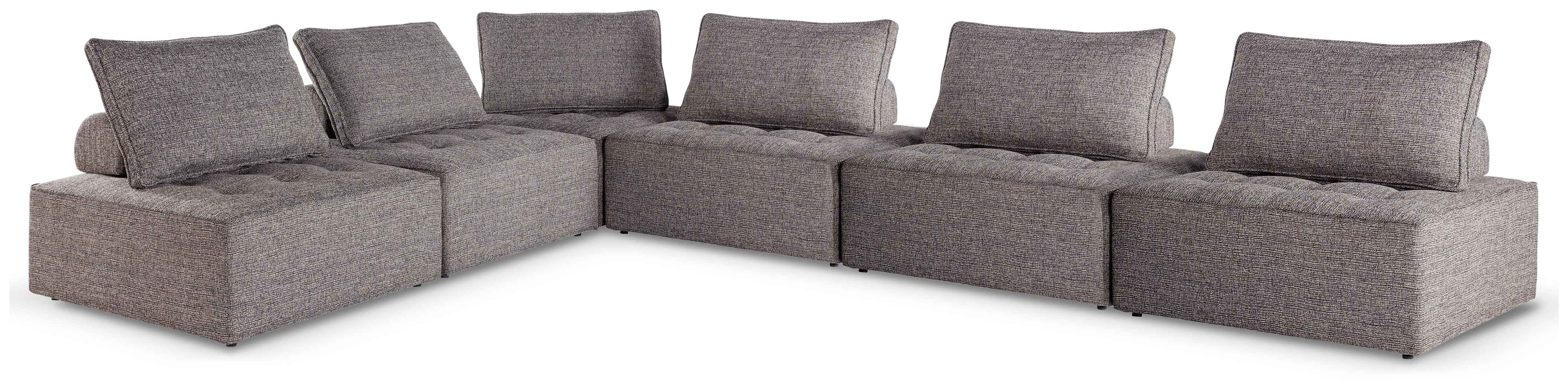 Bree Zee Brown 6-Piece Outdoor Modular Seating - Image 8