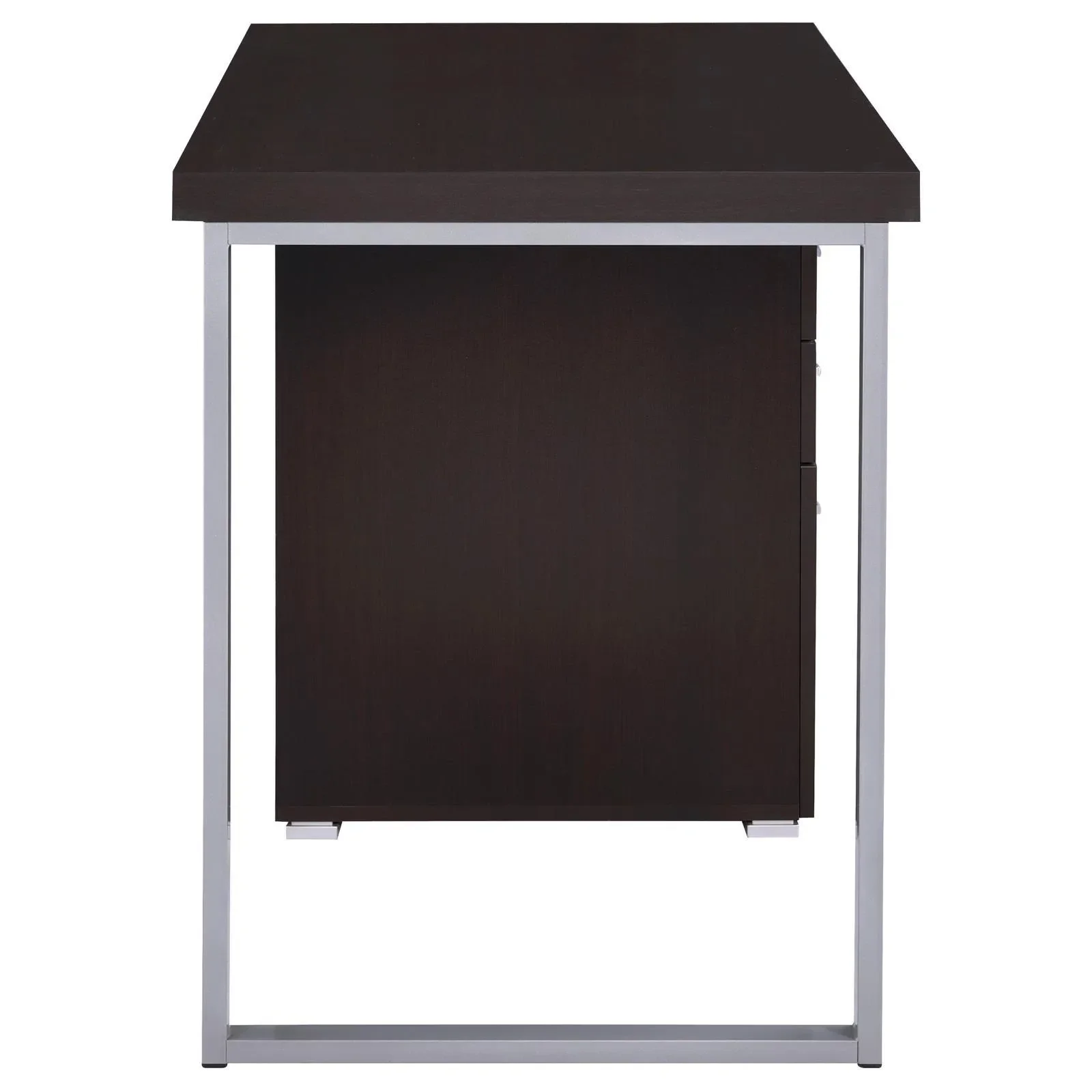 Brennan Cappuccino 3-Drawer Office Desk - Image 9