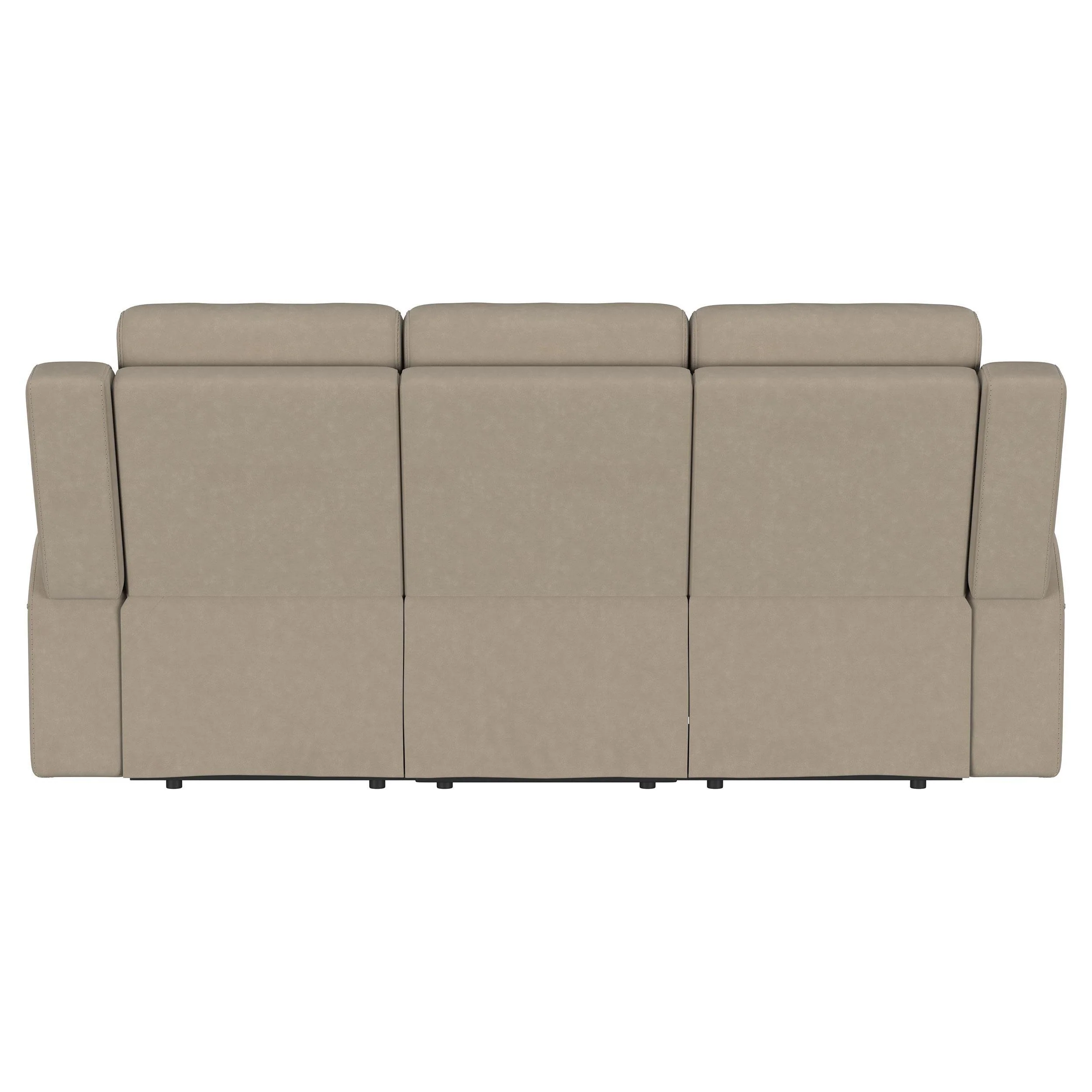 Brentwood Taupe Upholstered Motion Reclining Sofa - Image 7