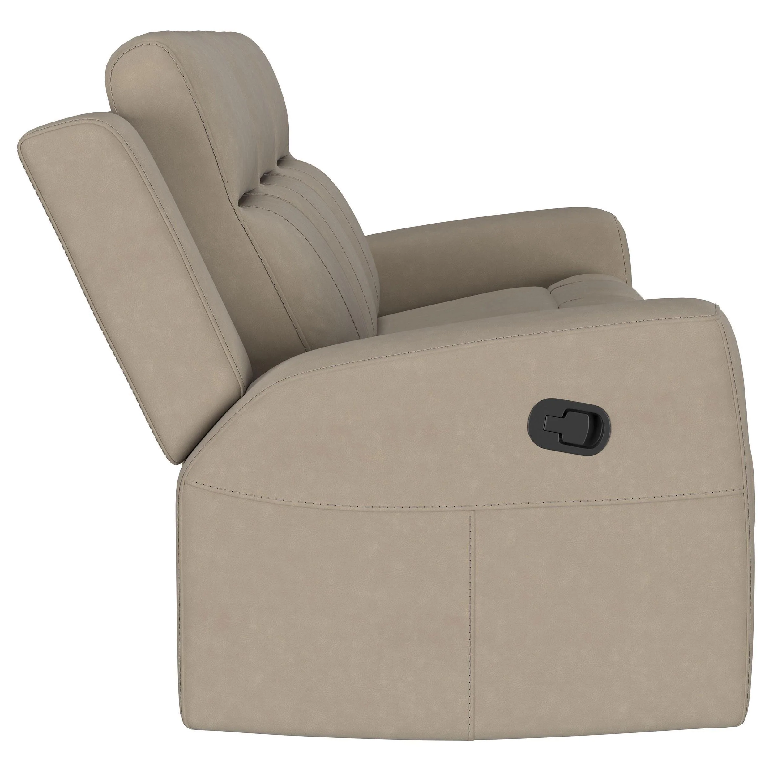 Brentwood Taupe Upholstered Motion Reclining Sofa - Image 9
