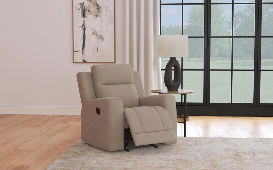 Brentwood Taupe Upholstered Recliner Chair