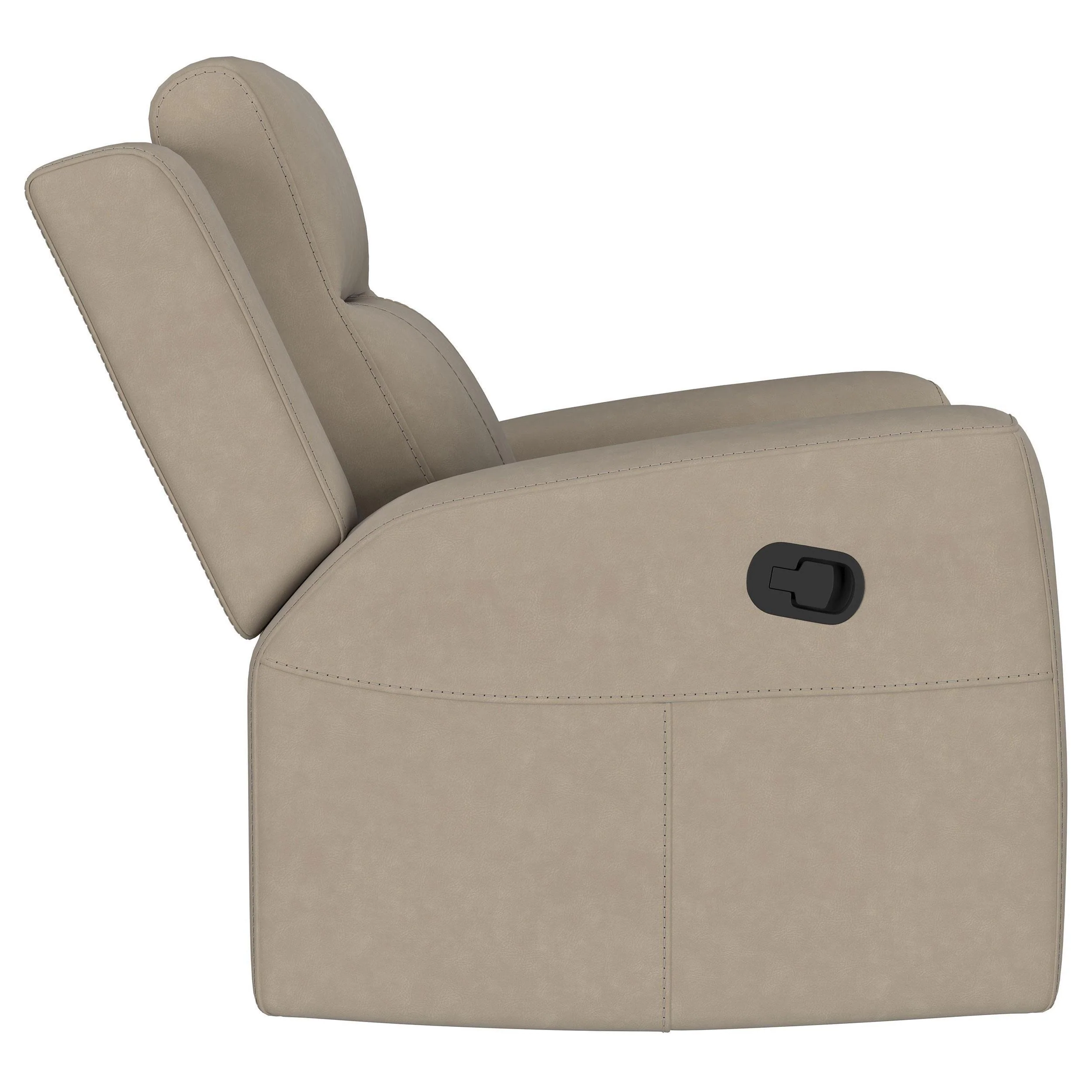 Brentwood Taupe Upholstered Recliner Chair - Image 9