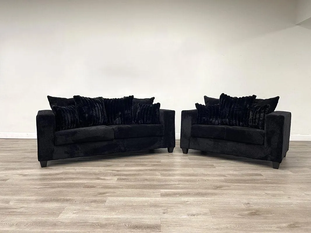 Bressilyn Black Sofa & Loveseat