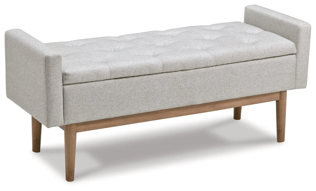 Briarson Beige/Brown Storage Bench - Image 3