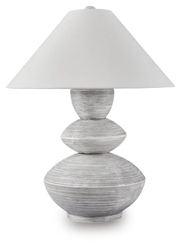 Brickdon Distressed White Table Lamp - Image 3
