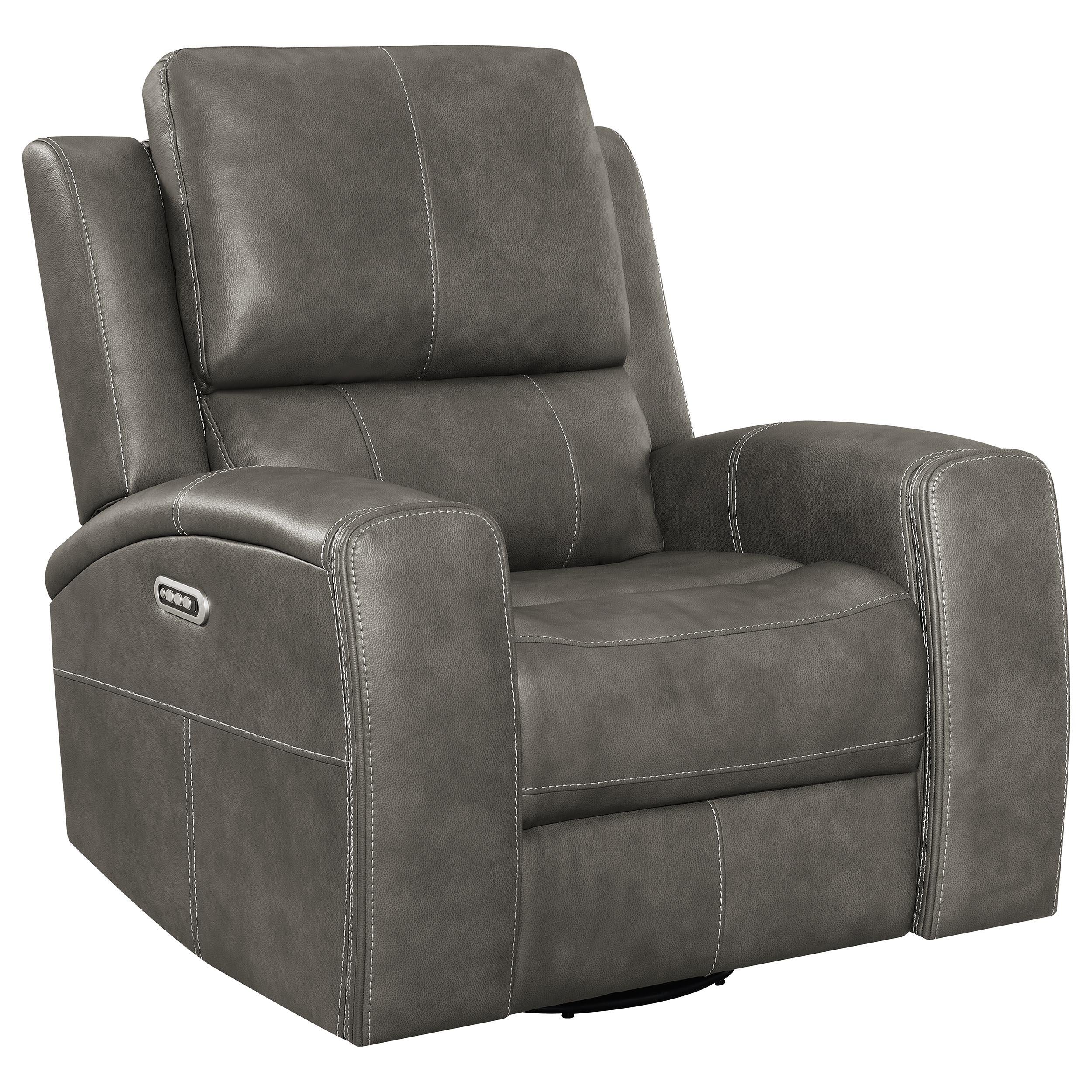 Brickston Charcoal 3-Piece Triple Power Reclining Set - Image 6
