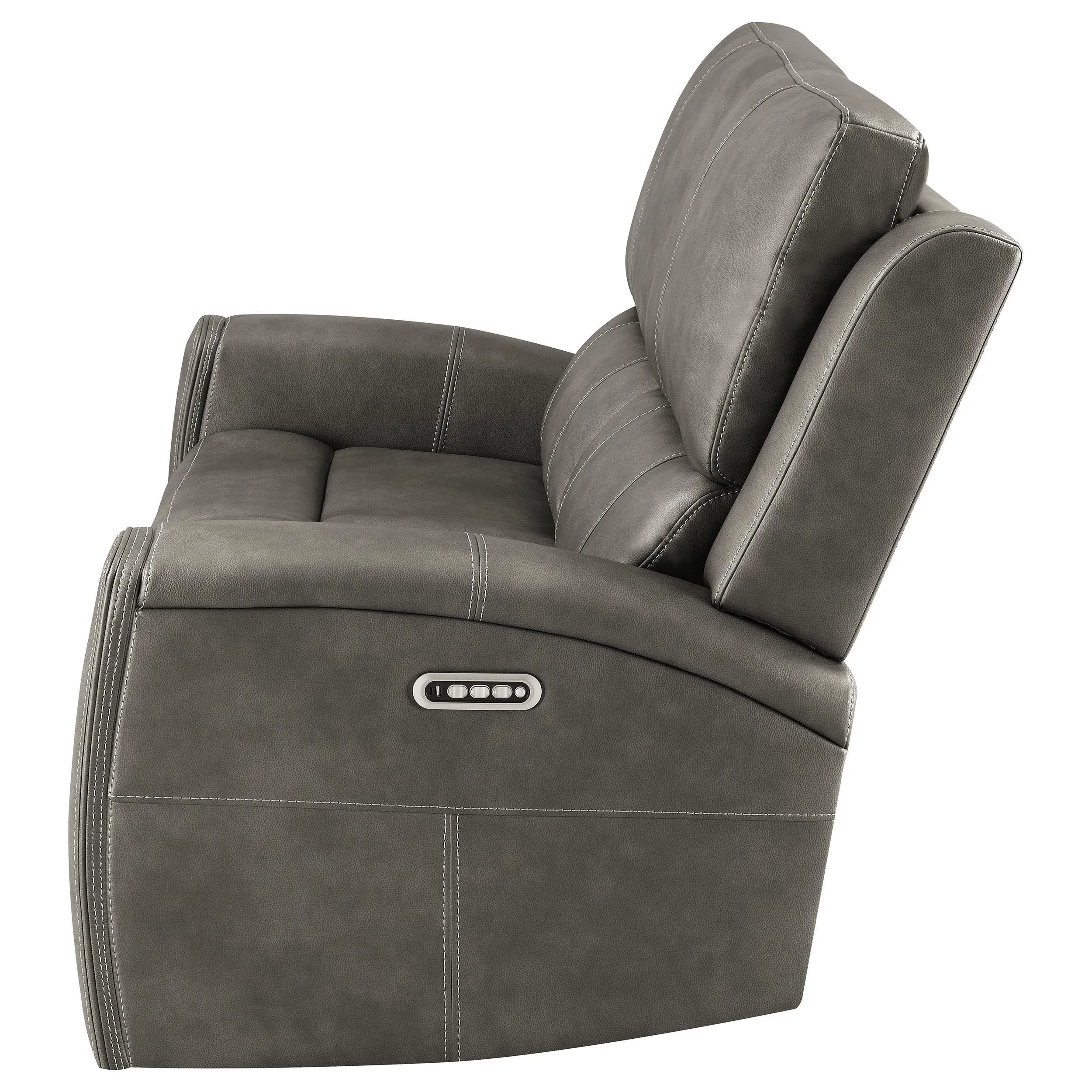 Brickston Charcoal Triple Power Reclining Loveseat - Image 5