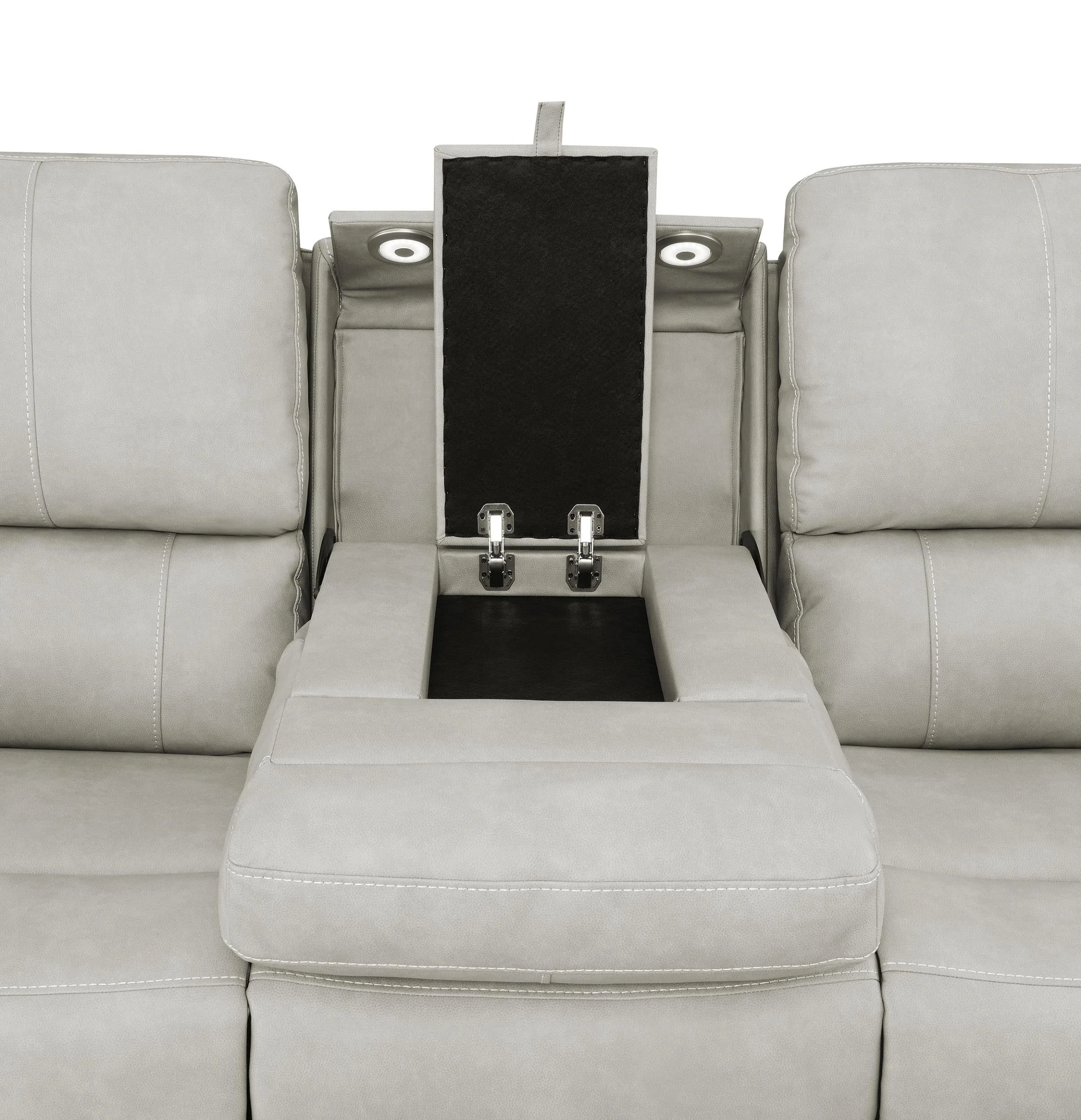 Brickston Gray 2-Piece Triple Power Reclining Set - Image 9