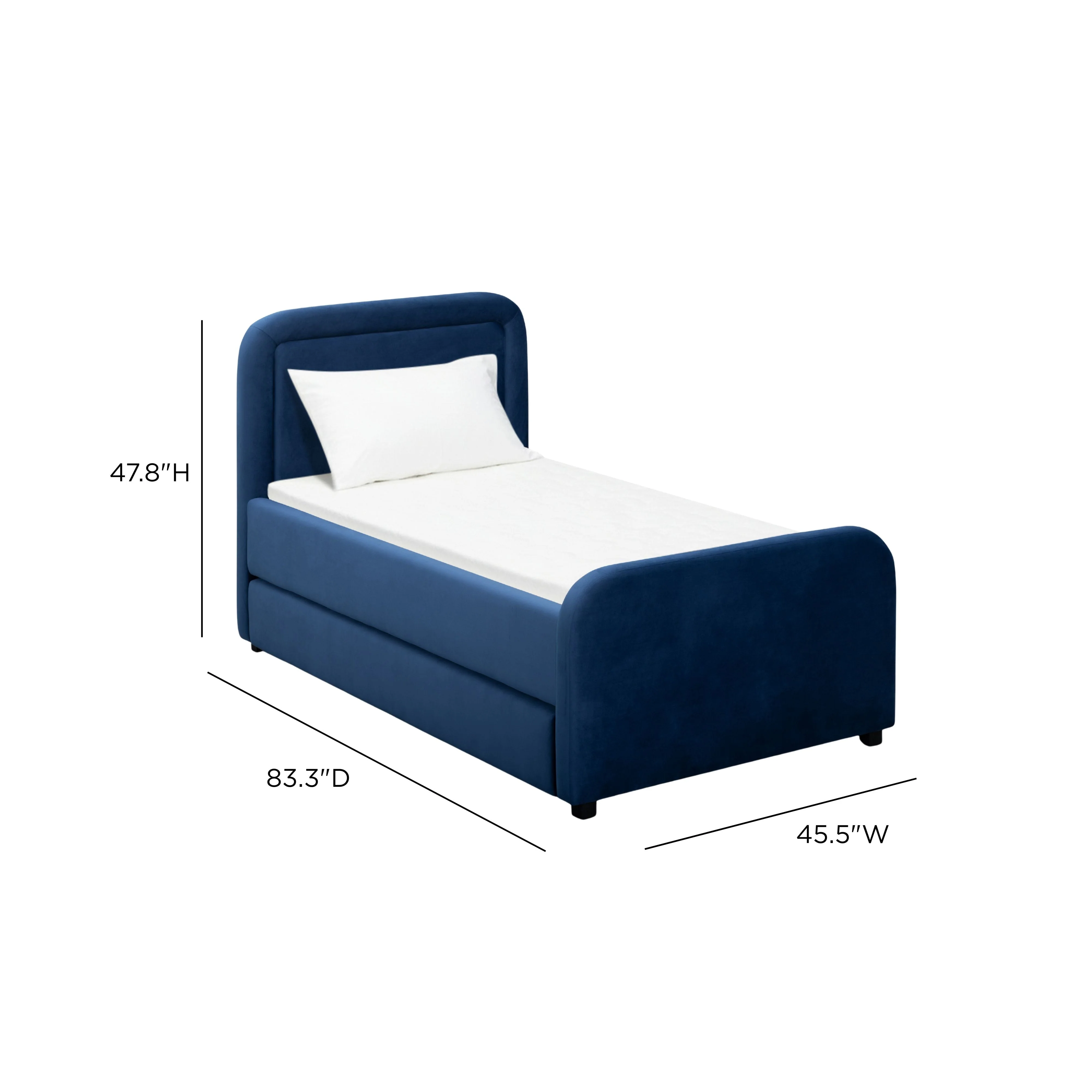 Briella Performance Velvet Trundle Bed in Twin - Image 20