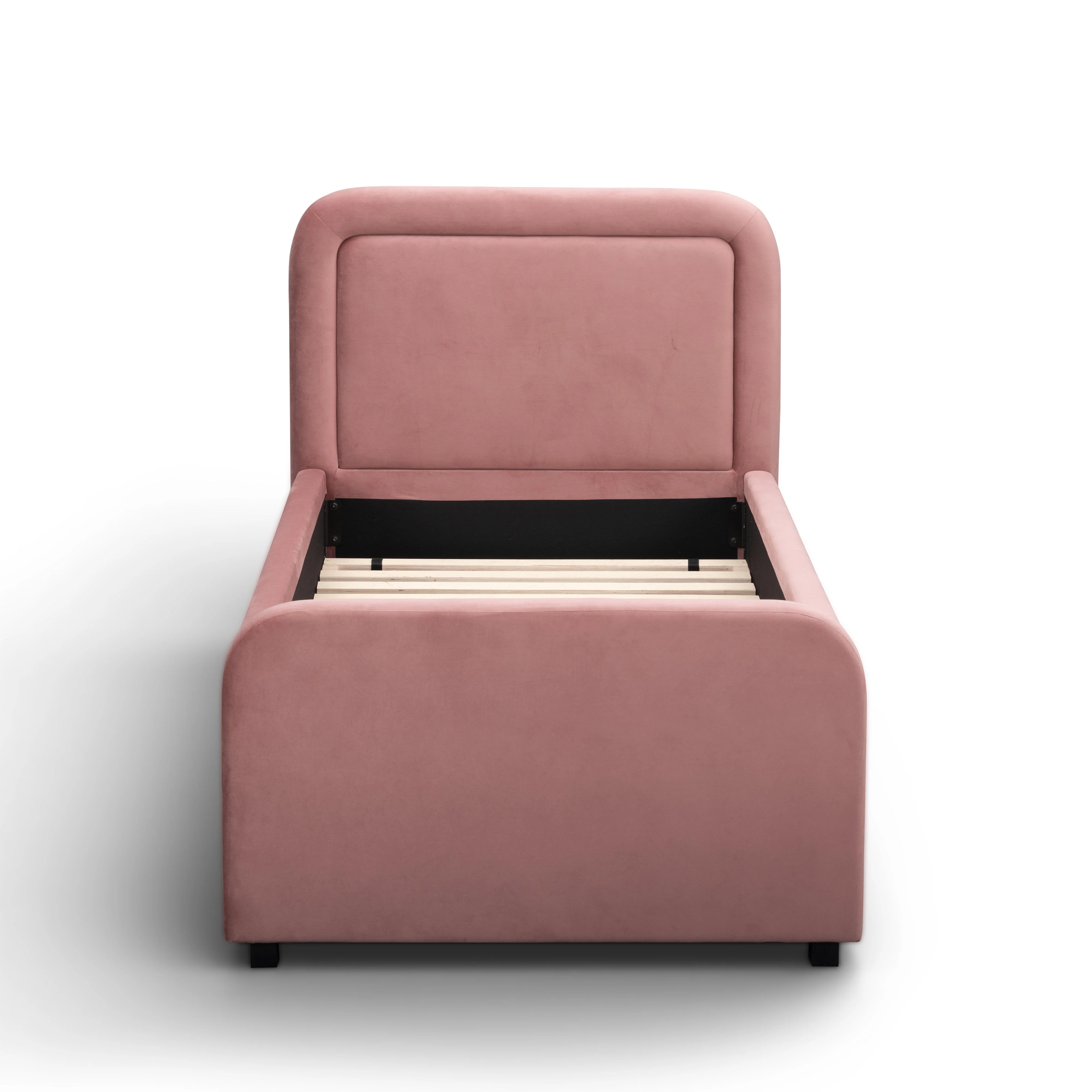 Briella Performance Velvet Trundle Bed in Twin - Image 4