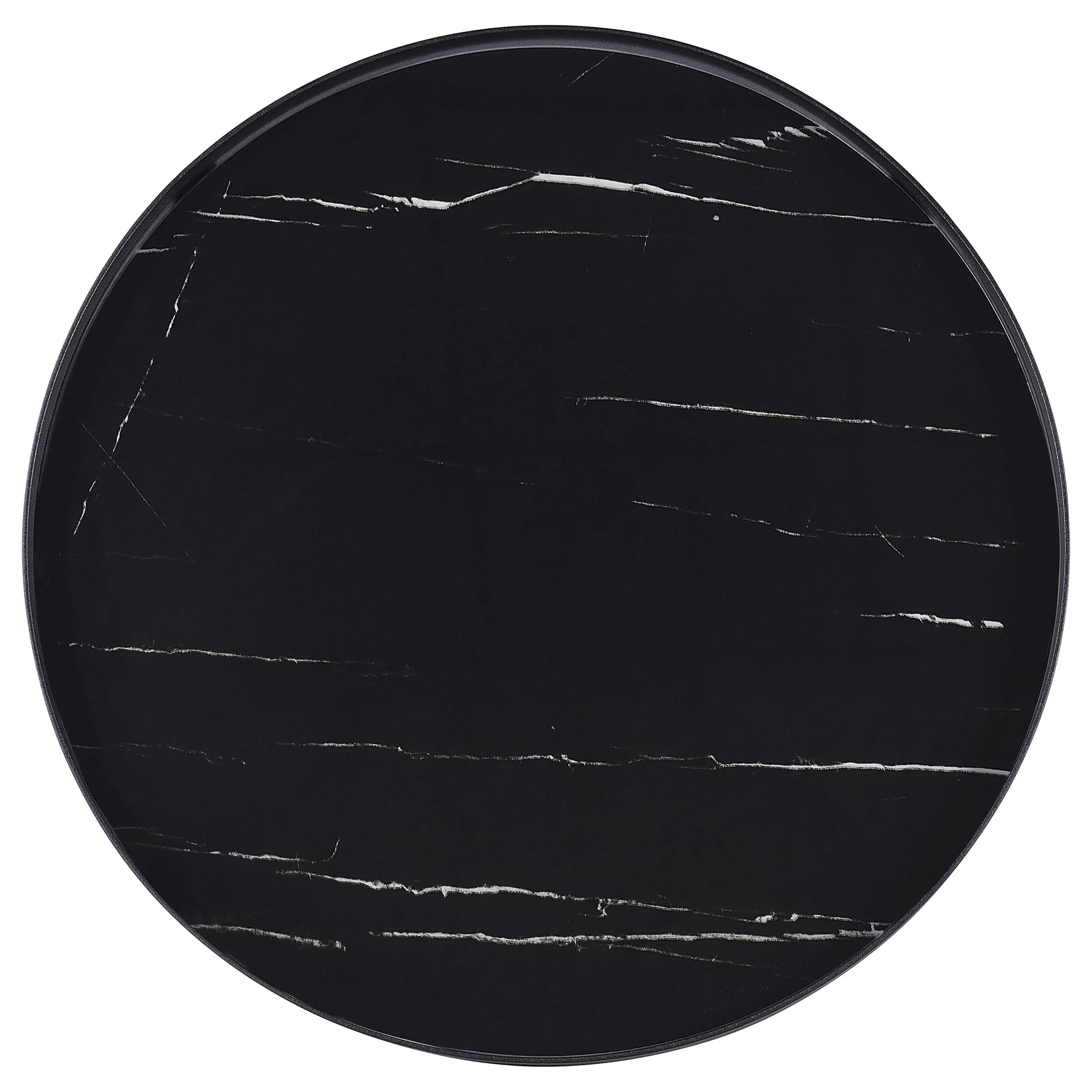 Briggs Black 3-Piece Round Coffee and End Table Set - Image 5
