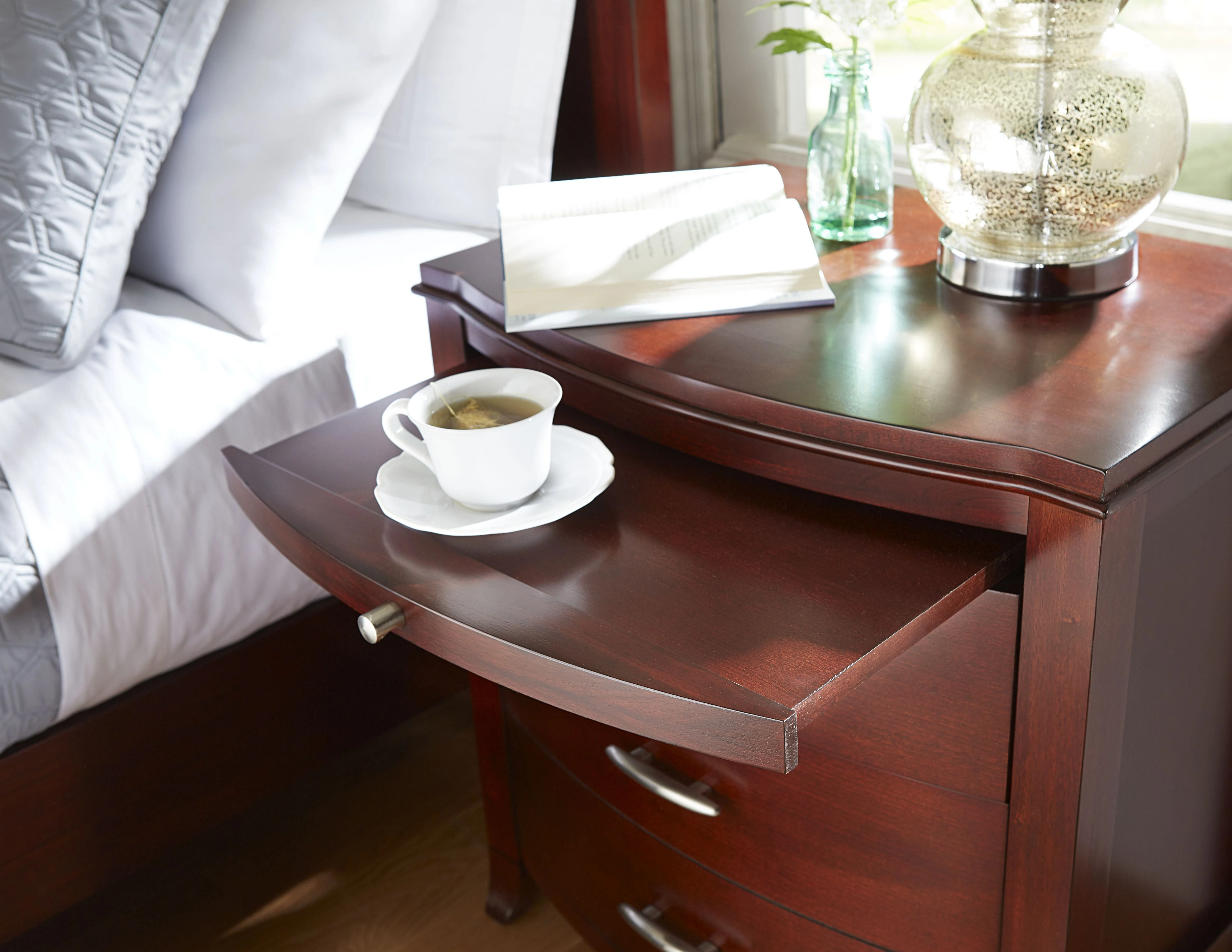 Brighton Charging Station Nightstand in Cinnamon - Image 3