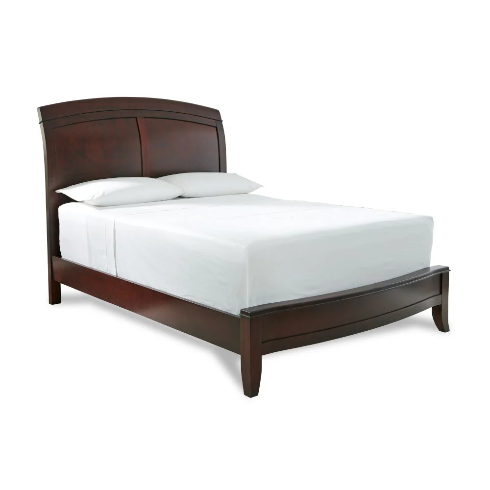 Brighton Wood Eastern King Sleigh Bed in Cinnamon - Image 5