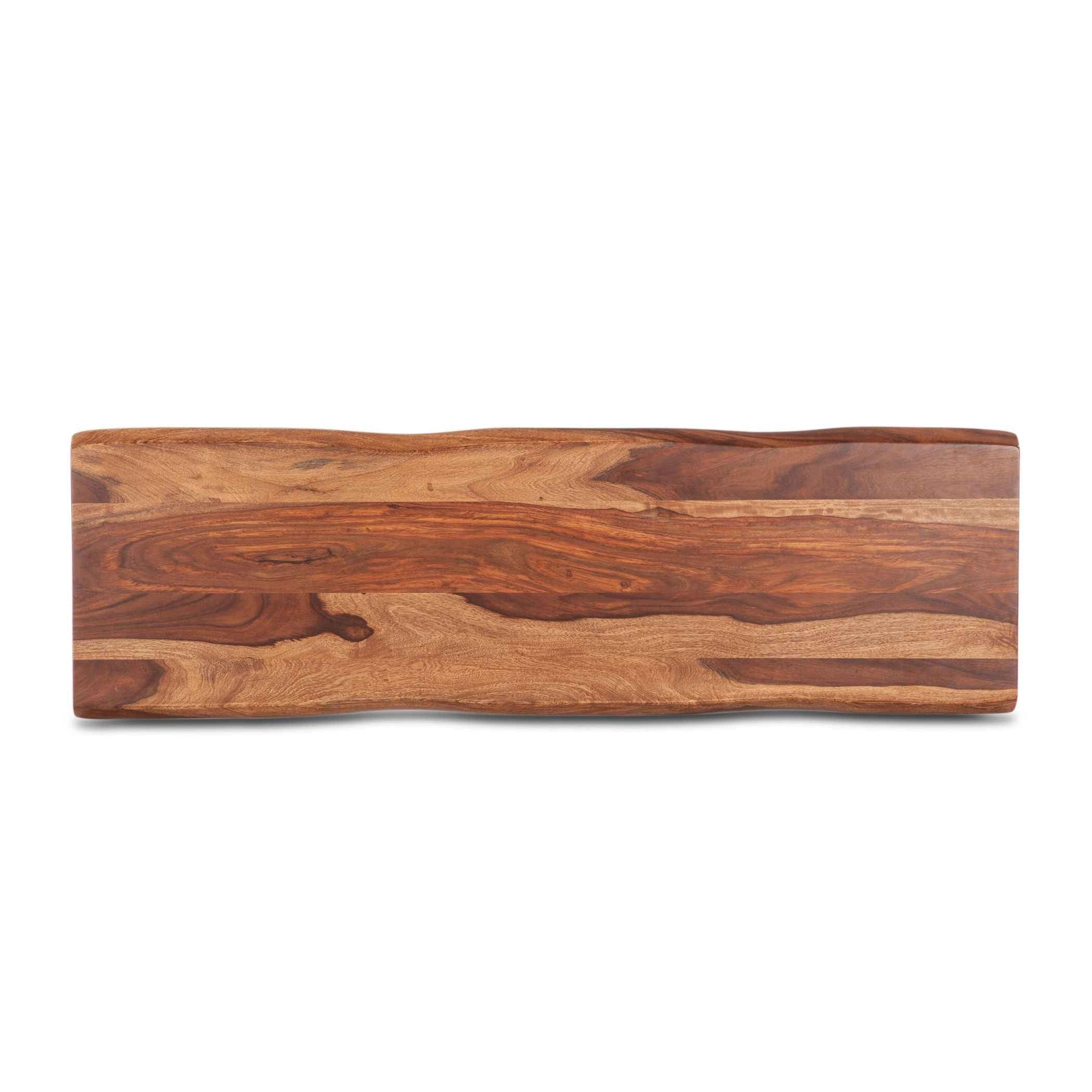 Brisbane 58" Console Table in Natural Sheesham Wood and Iron - Image 5