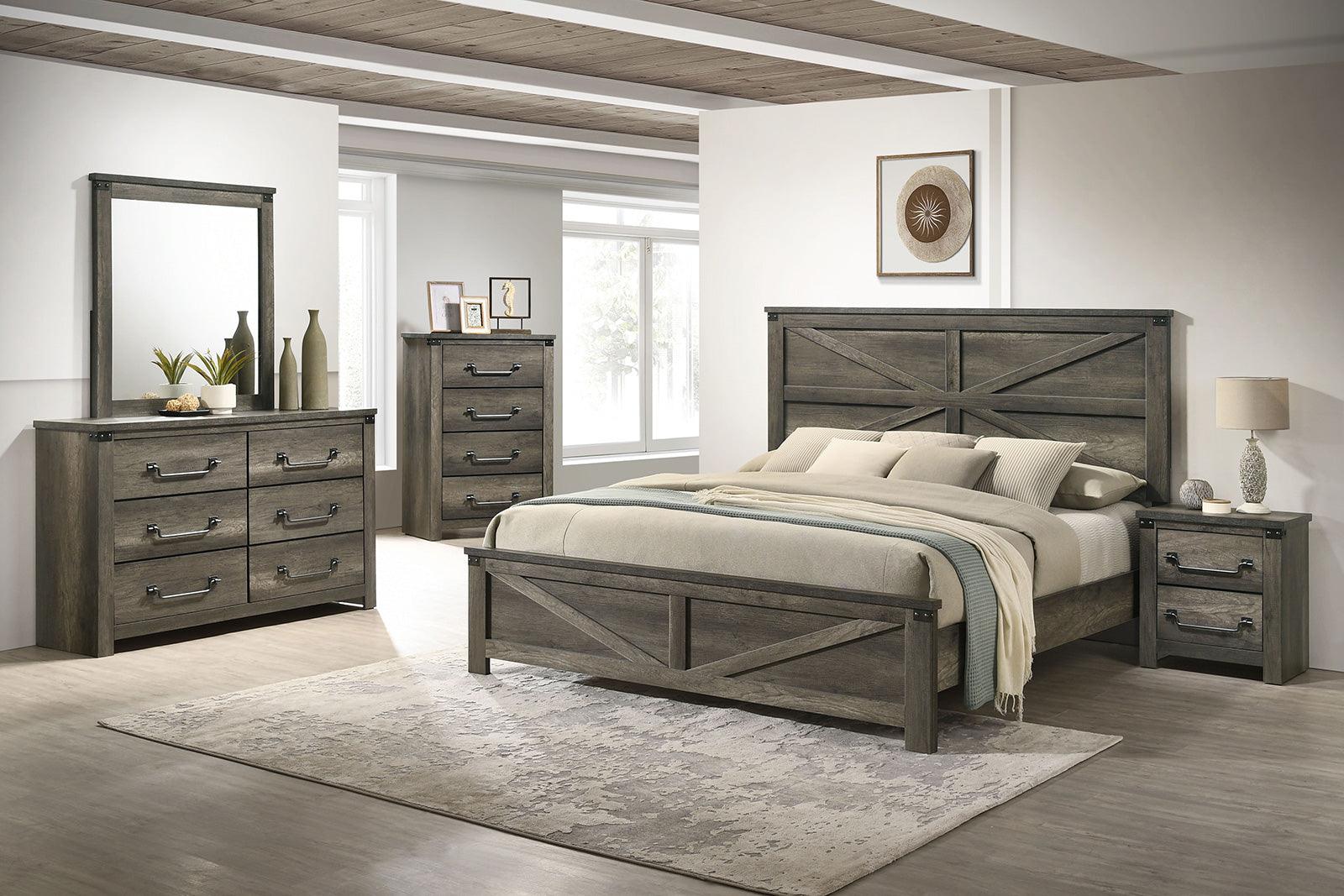 Britonale Rustic Gray Nightstand - Image 3