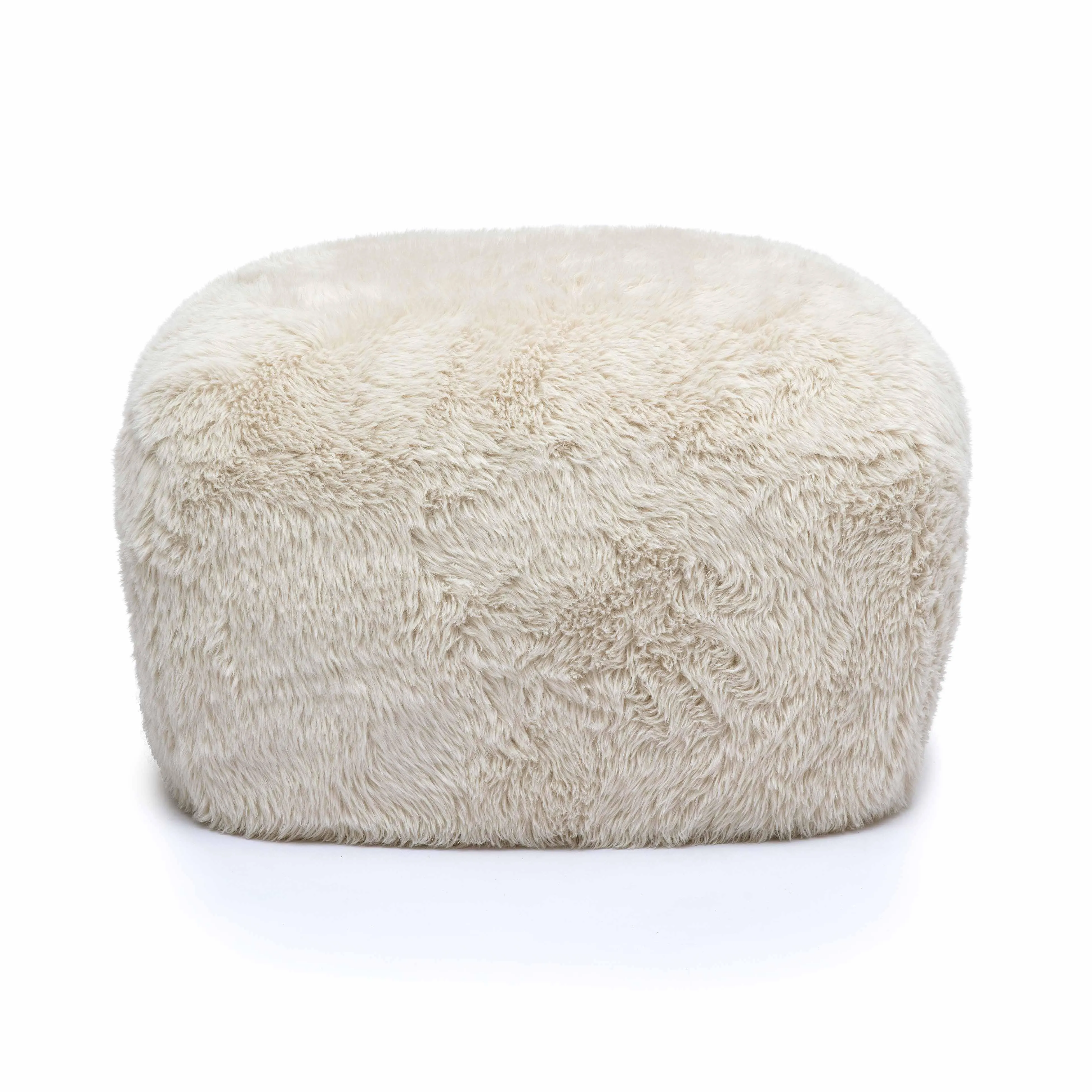 Britt Vegan Shearling Ottoman - Image 3