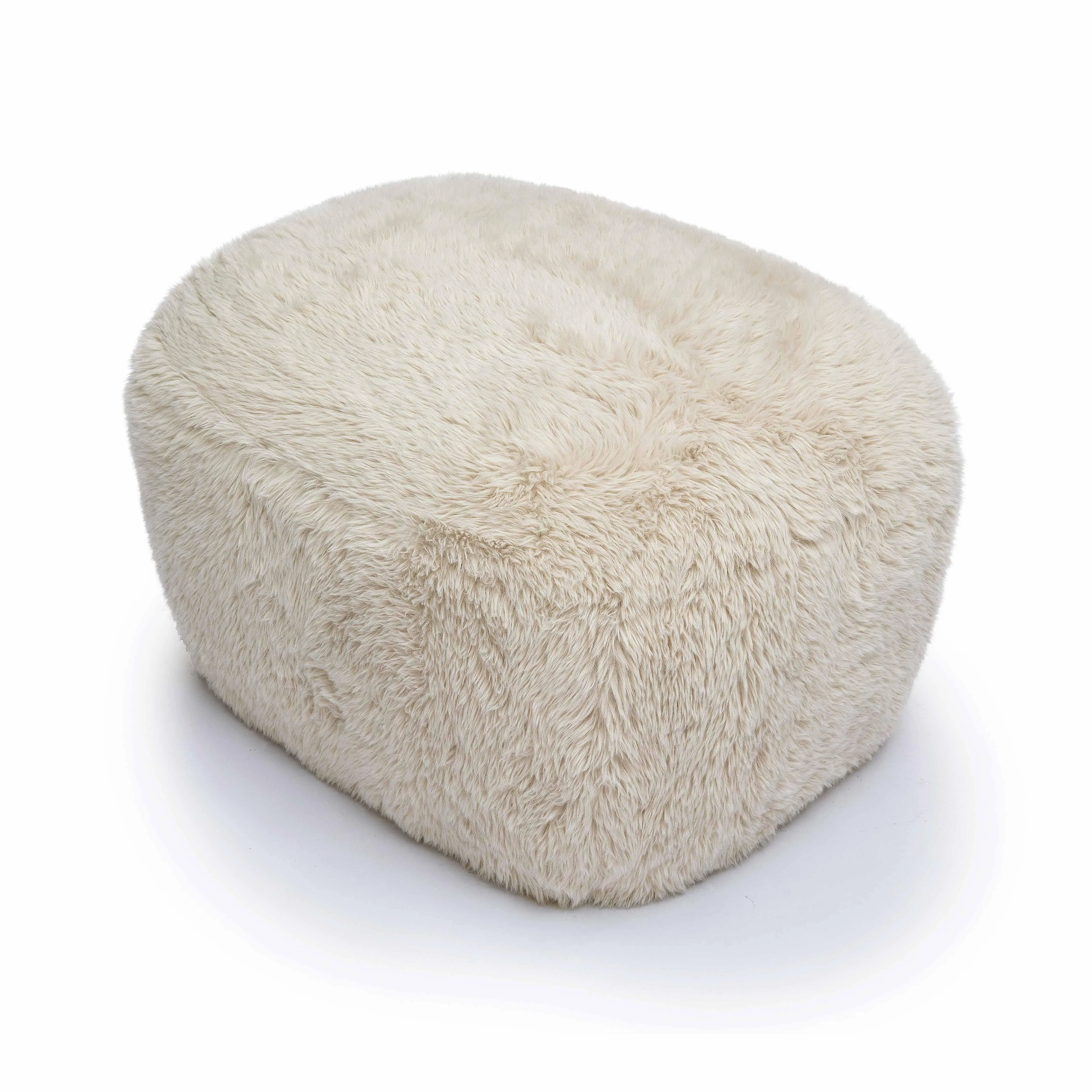 Britt Vegan Shearling Ottoman - Image 4