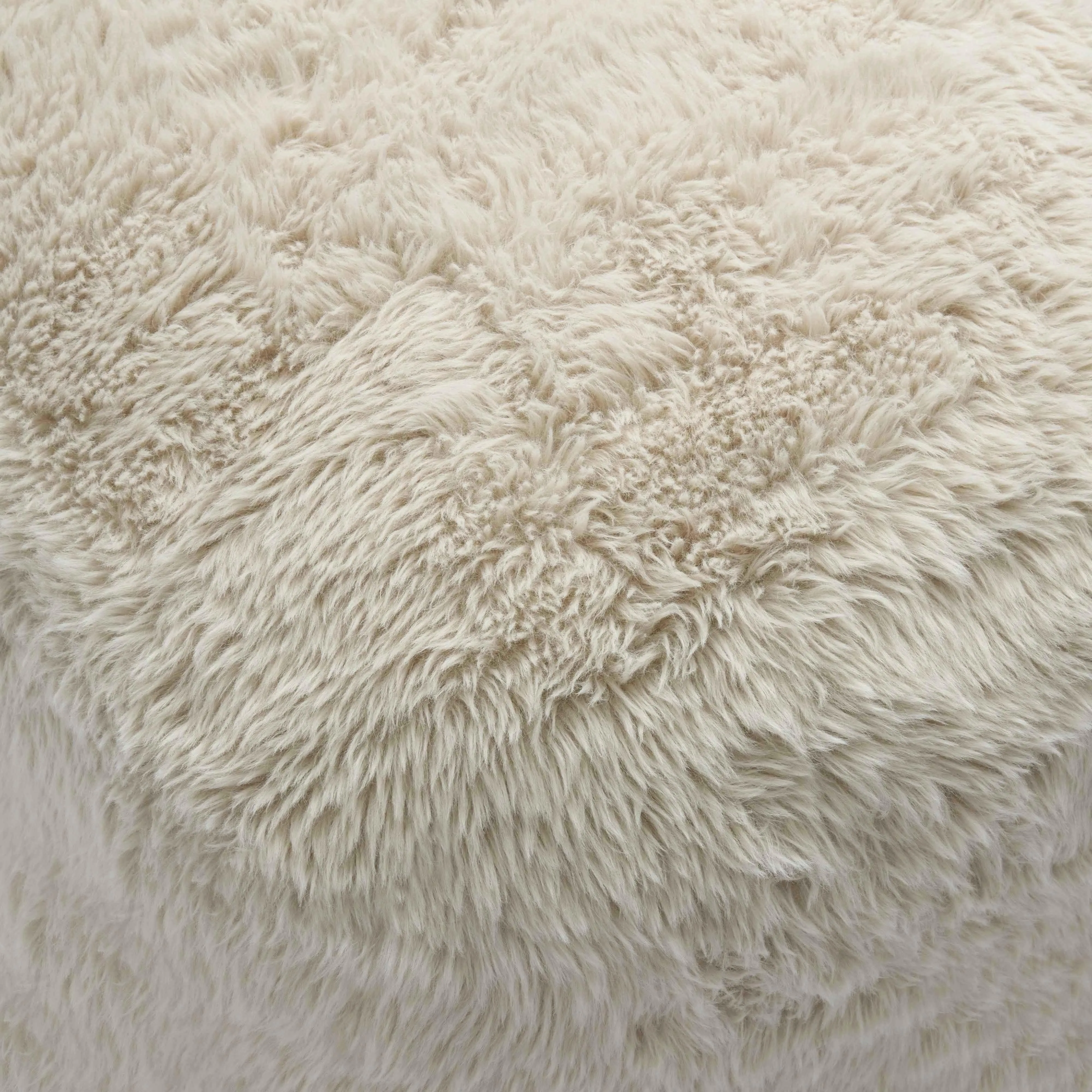 Britt Vegan Shearling Ottoman - Image 6